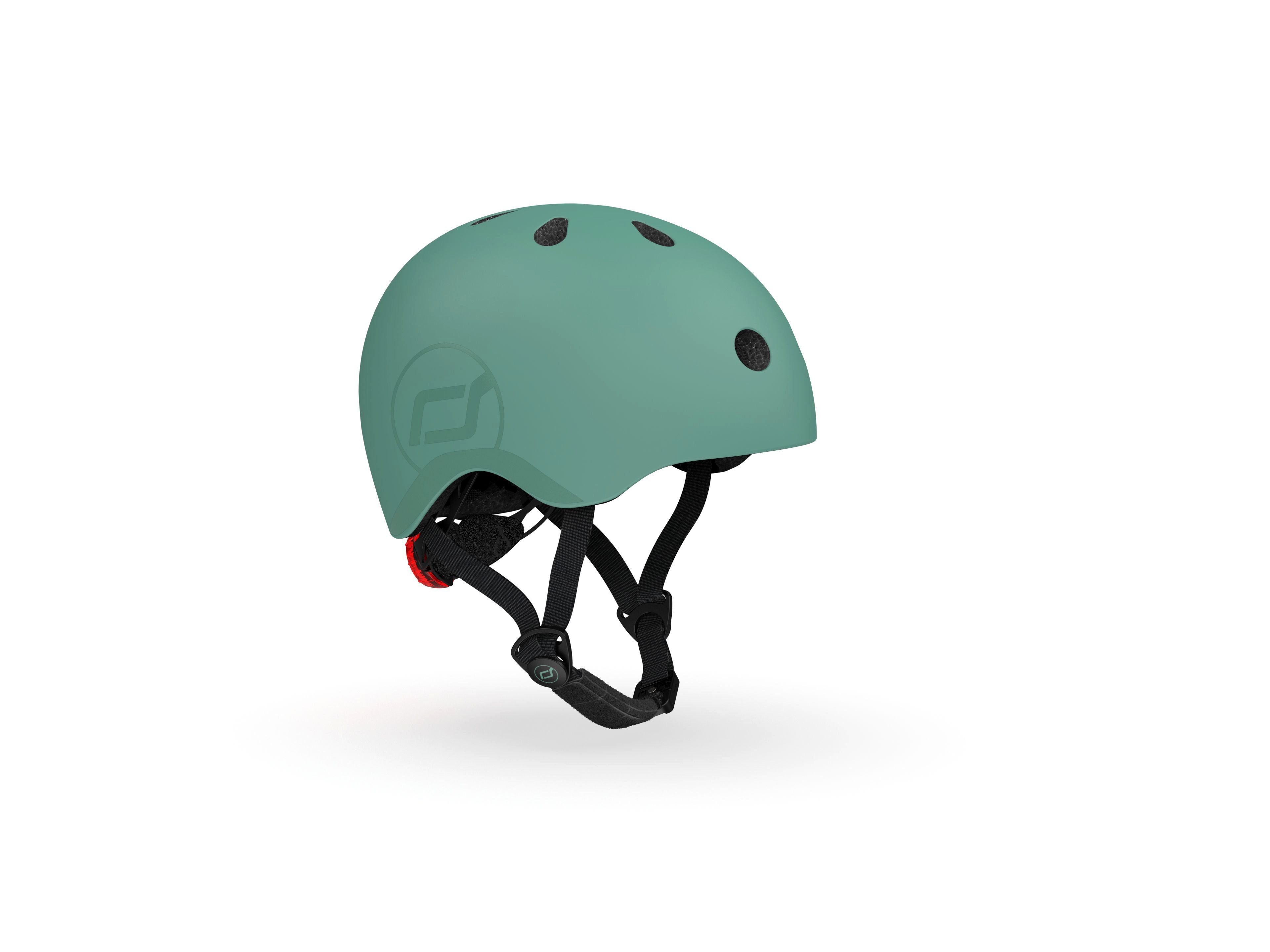 Scoot and Ride Kinderhelm S Forest, Schutzhelm Fahrradhelm, safety Helm, für Scooter Roller Fahrrad, grün