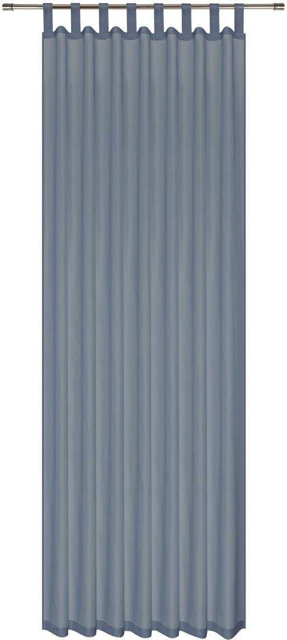 Gardine Felia, Gerster, Schlaufen in St), Farben Voile, mehreren dunkelgrau (1 Schlaufenschal transparent, uni