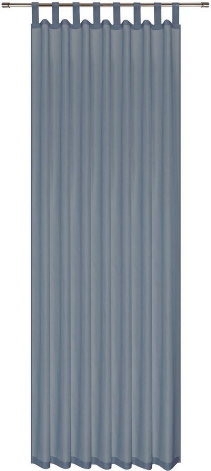 Gardine Felia, Gerster, Schlaufen (1 St), transparent, Voile, Schlaufenschal  uni in mehreren Farben