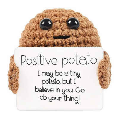 Fivejoy Minipuppe Plüsch Figuren Positive Kreative Strickwolle Kartoffel Puppe Geschenke (1-tlg)