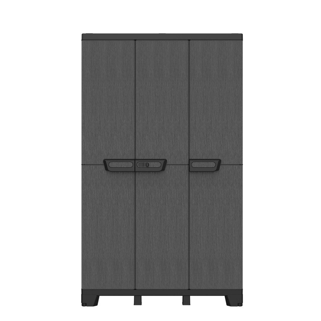 Kreher Mehrzweckschrank Dreitüriger Kunststoffschrank 'Ardesia' (Modell wäh günstig online kaufen