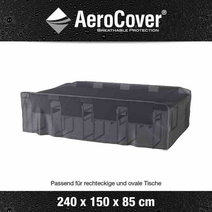 AeroCover Gartenmöbel-Schutzhülle Aerocover Atmungsaktive Schutzhülle für Sitzgruppen 240x150xH85 cm