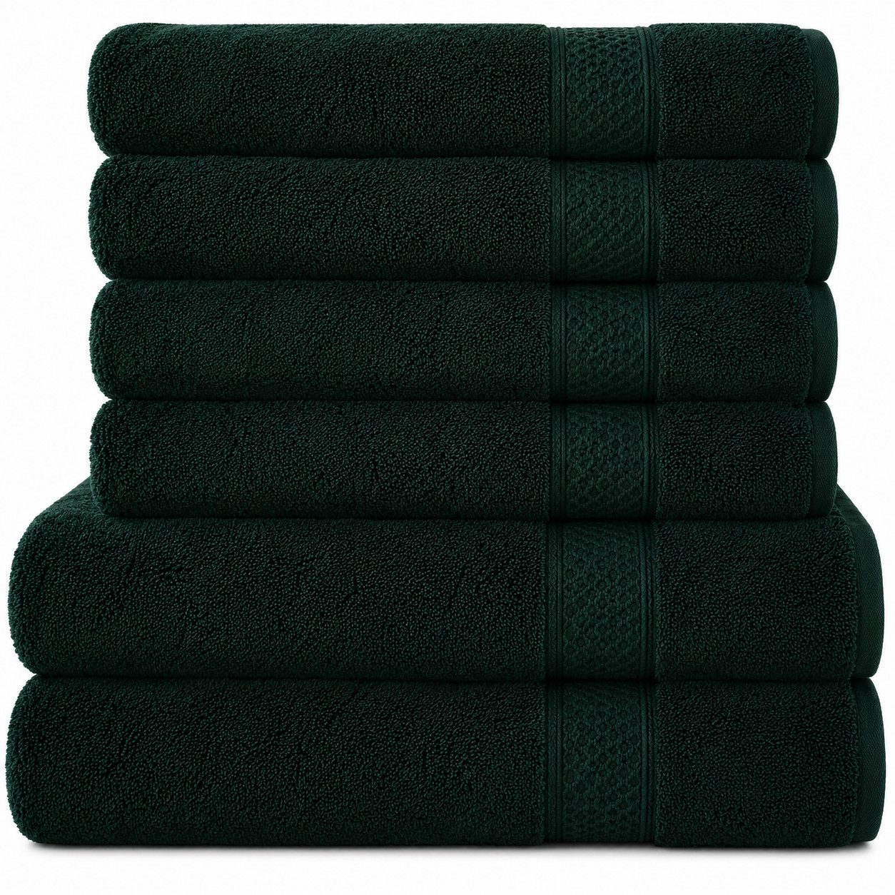 Komfortec Handtuch Set 100% Baumwolle, 2 Handtücher 50x100 cm und 2 Badetücher 70x140 cm, Frottier (Packung, 6-St), Frottee, Weich
