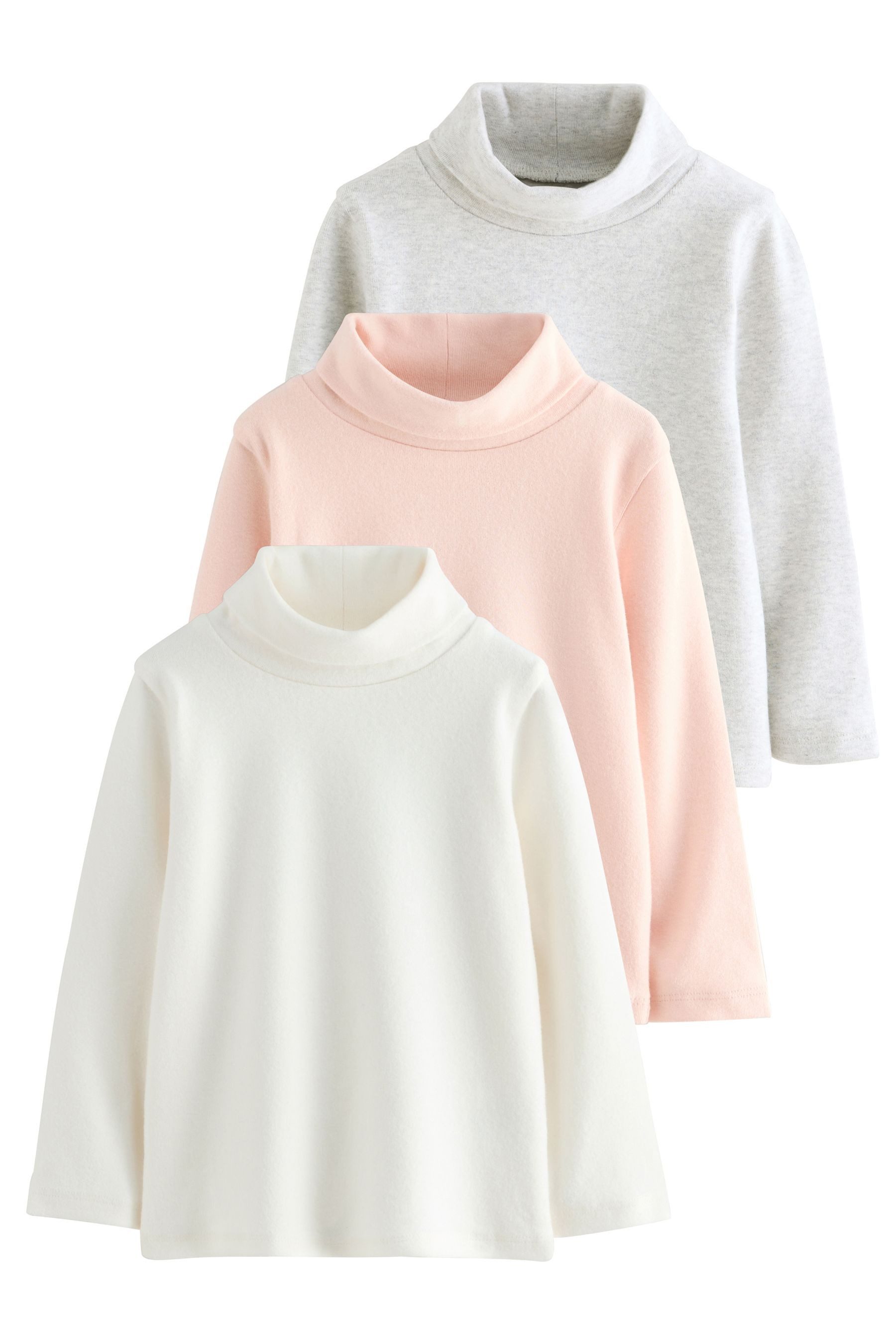 Rollkragenshirt Rollkragenpullover, 3er-Pack