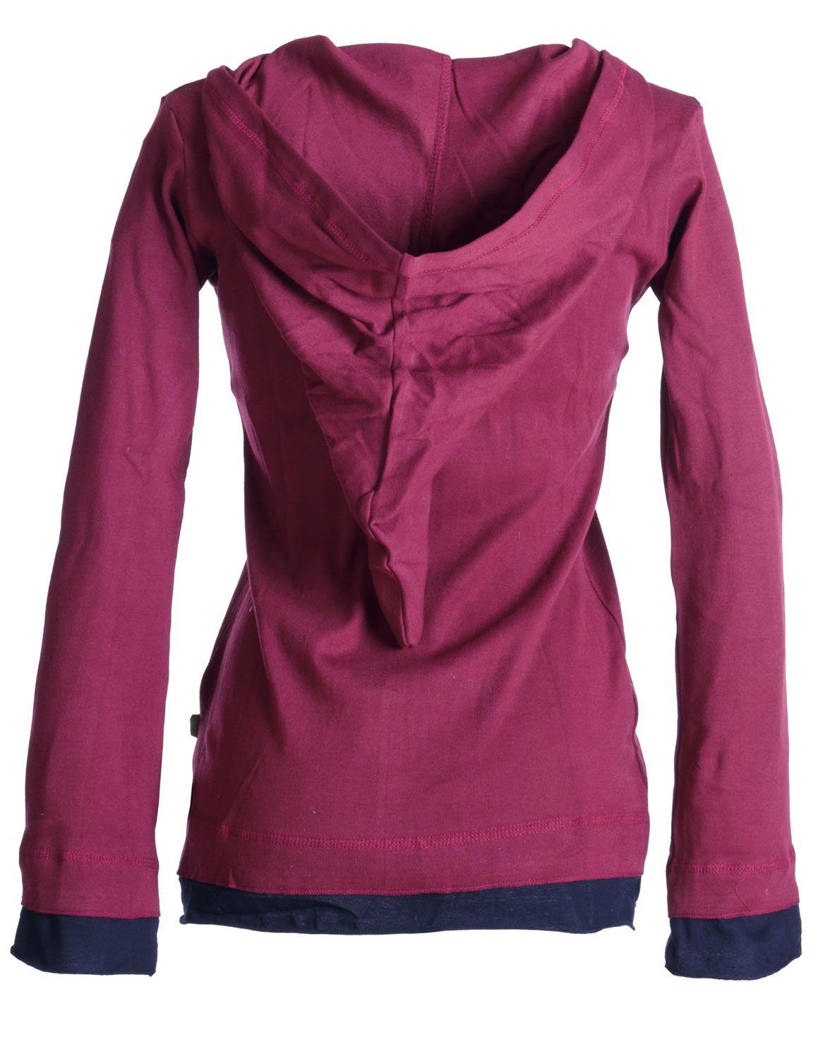 Vishes Zipfelshirt Lagenlook Longsleeve Shirt mit Zipfelkapuze Hoodie, Swea günstig online kaufen