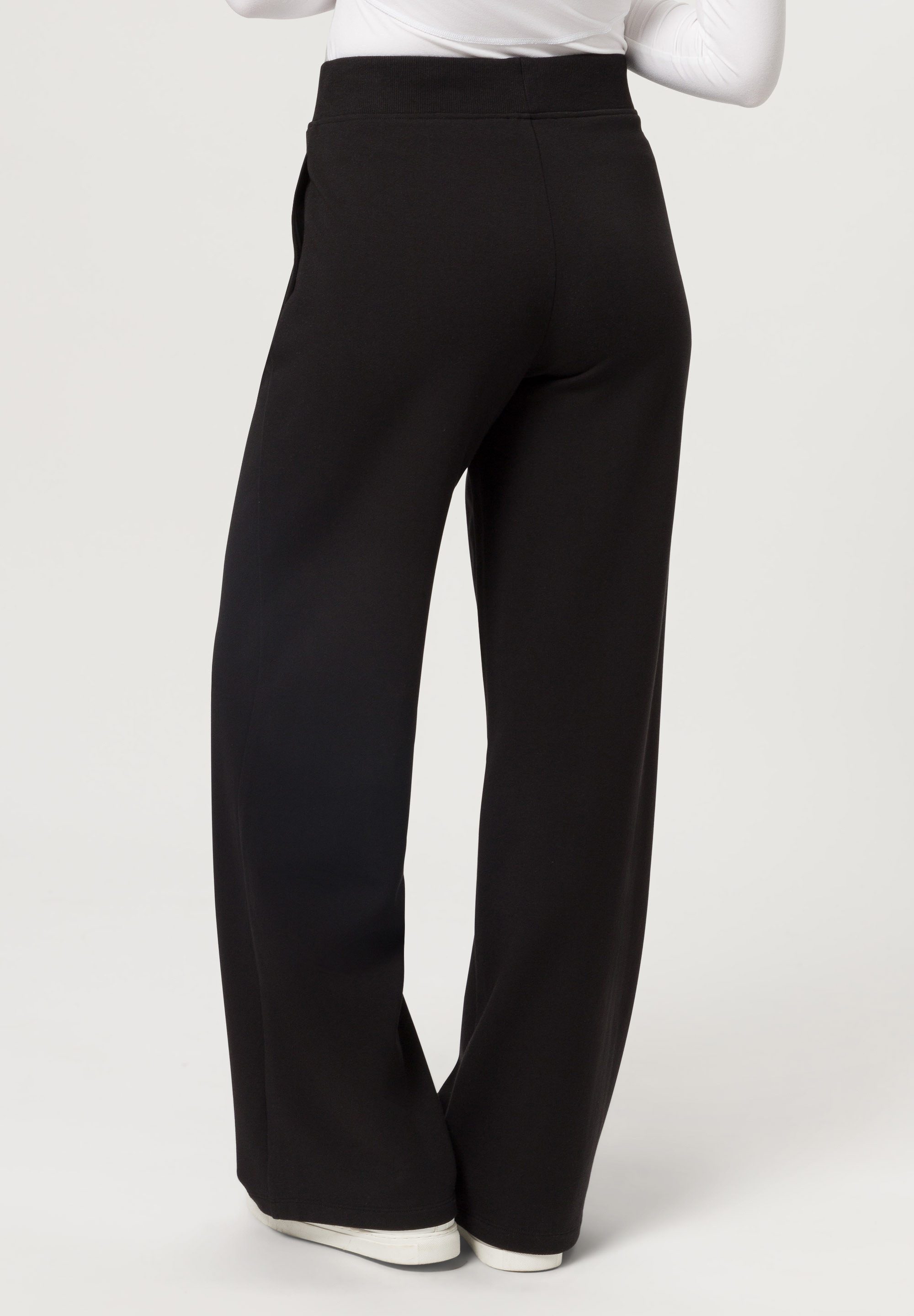 Les Lunes Sweathose BONNIEE Pants Wide Leg gerade geschnittene Sweathose mit weitem Bein