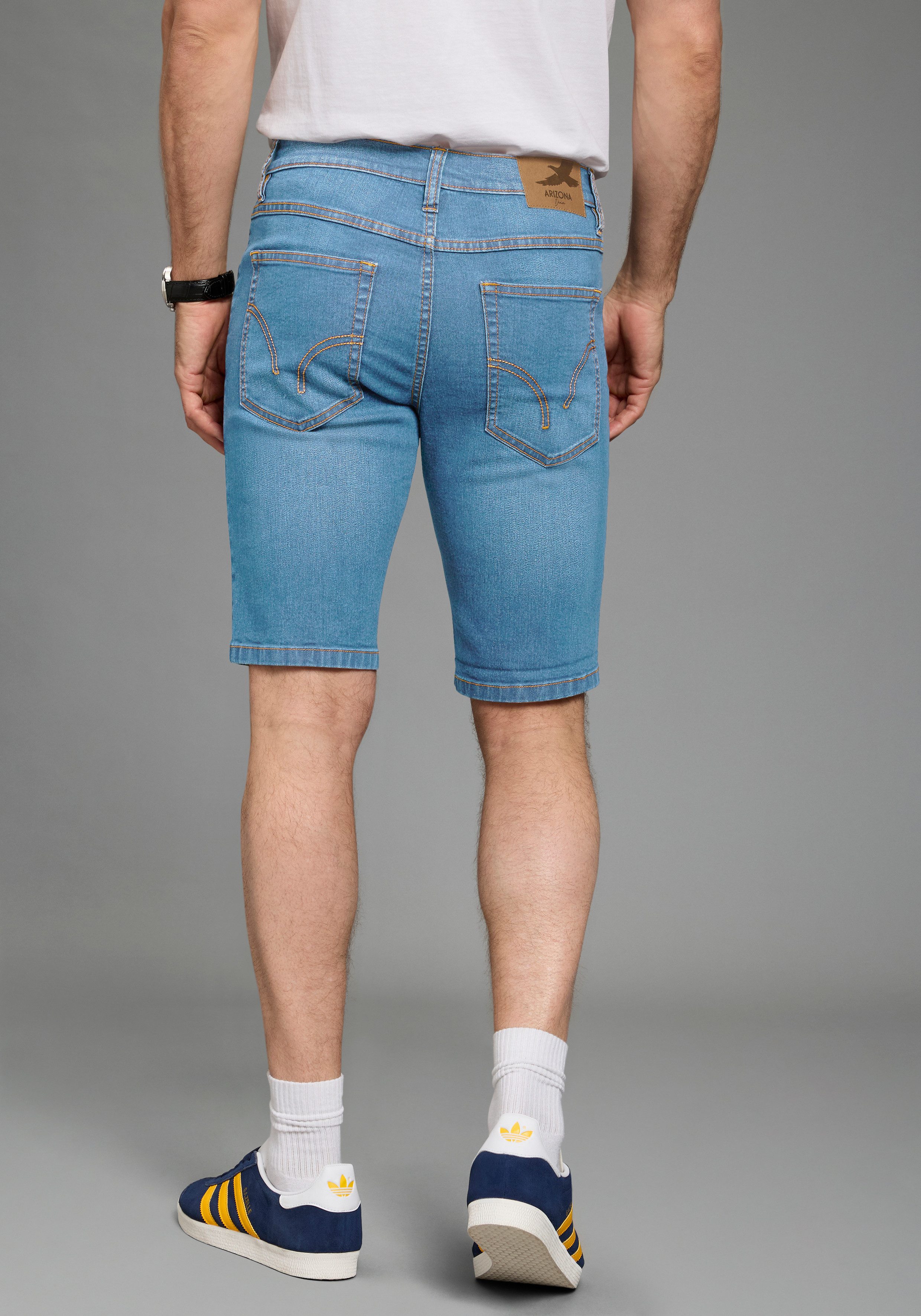 Arizona Jeansshorts Doppelpack Denimshorts (2er-Pack) Regular-Fit, gerade geschnittenes Bein