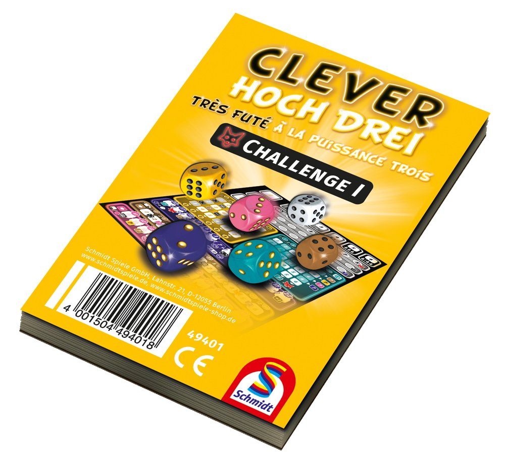 Schmidt Spiele Spiel 1 Schmidt Spiele Zusatzblock Clever hoch Drei! Challenge I 49401
