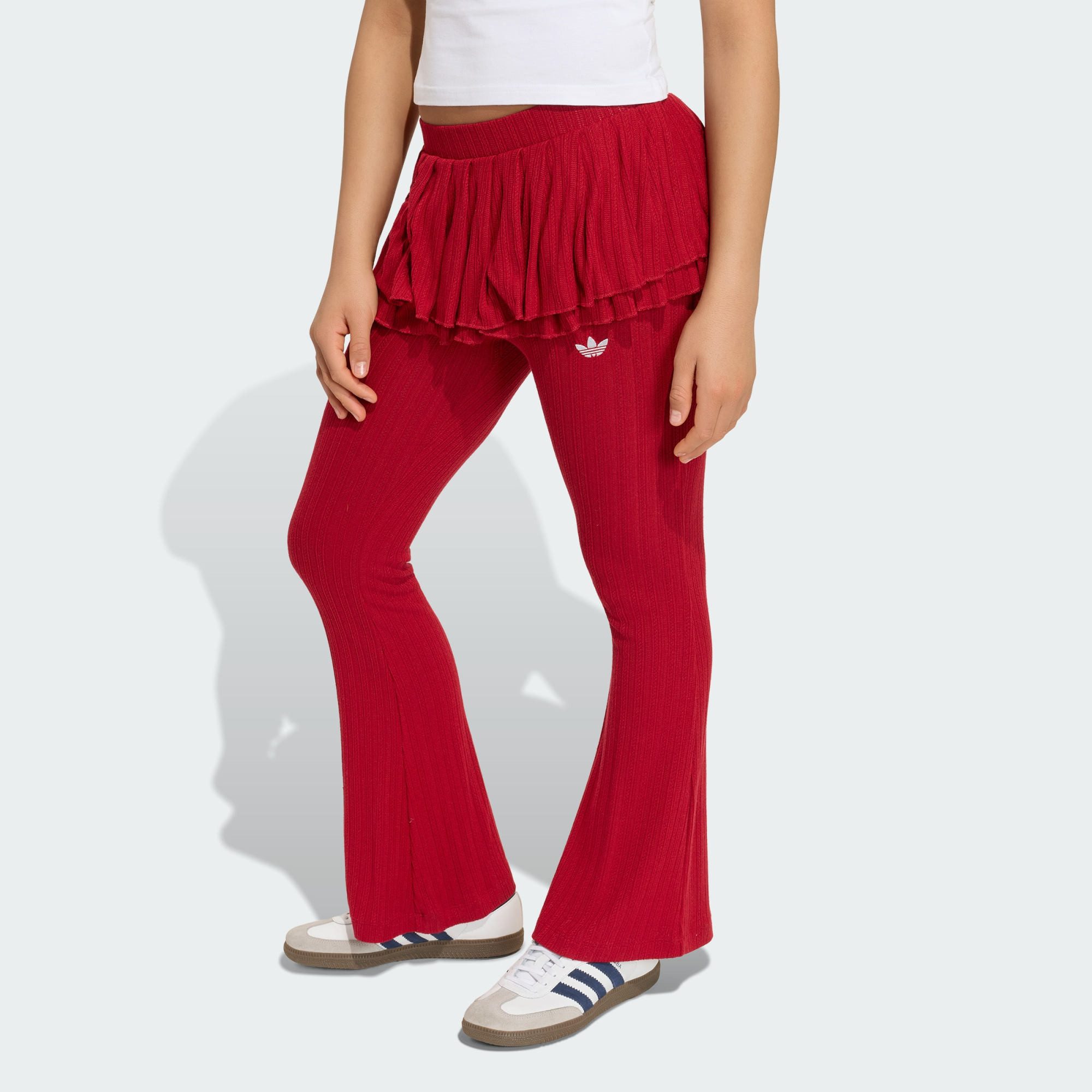 adidas Originals Leggings STRICK-LEGGINGS, SCHMAL GESCHNITTEN, RÜSCHEN (1-tlg)