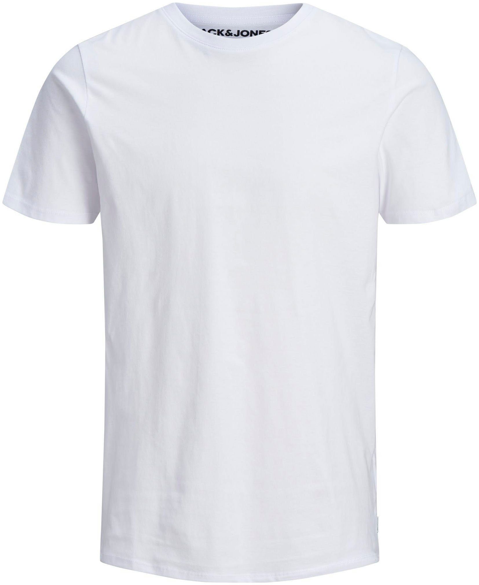 Rundhalsshirt JJEORGANIC figurbetont, atmungsaktiv, kombinierbar