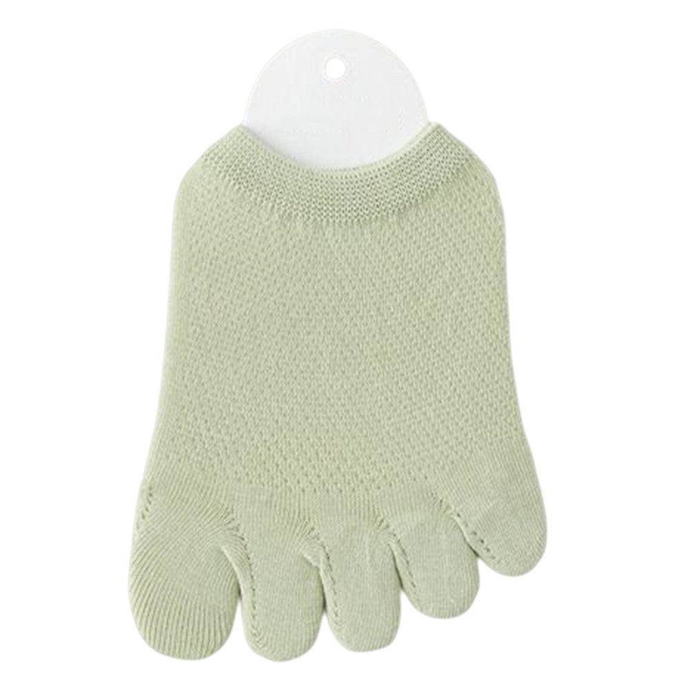Blusmart Strümpfe Halbe Fünf-Finger-Socken Für Damen, Rutschfeste Zehensocken hellgrün