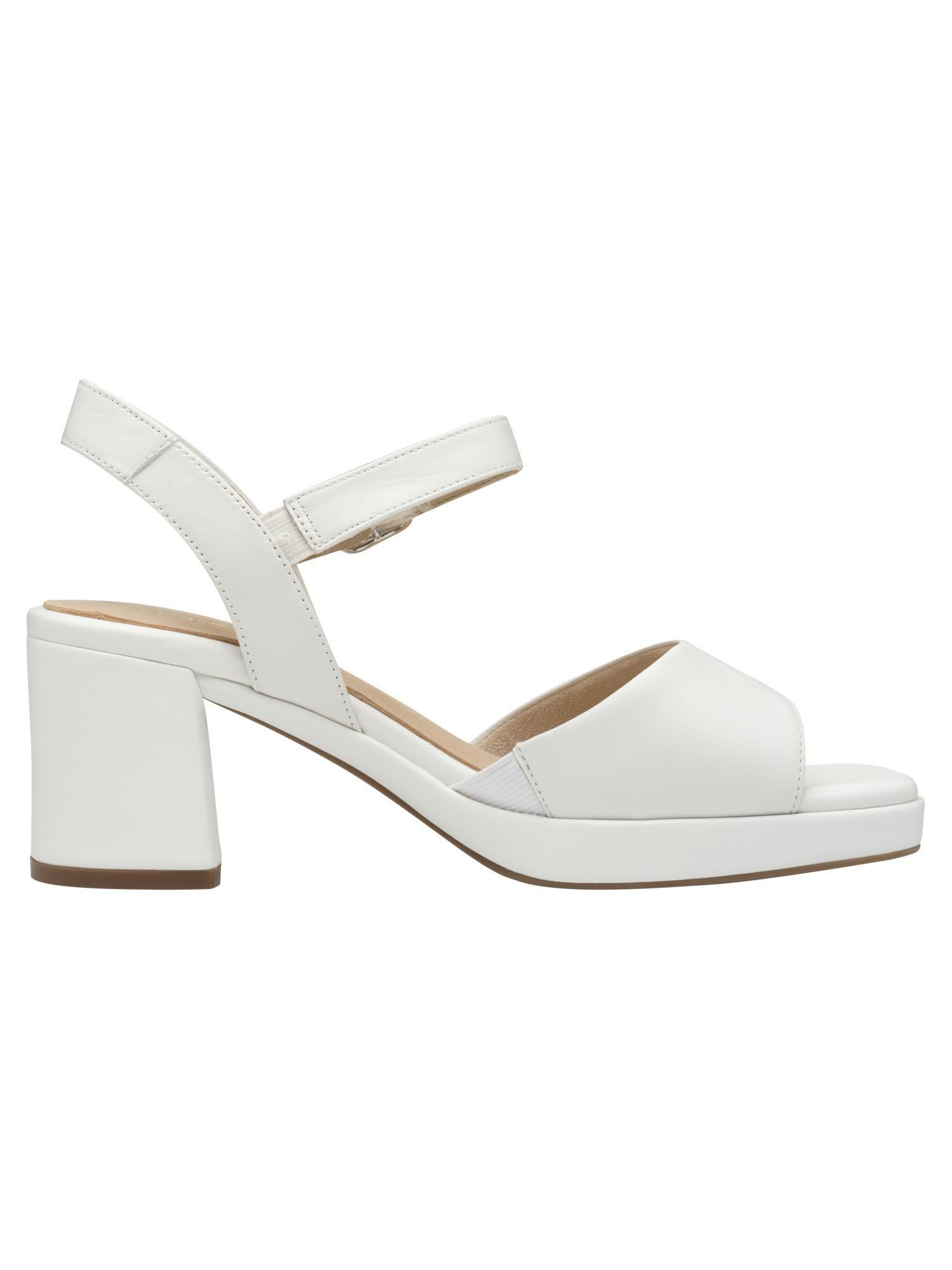 Tamaris WIDE FIT comfortFit aus Leder Blockabsatz Sandalette comfortFit