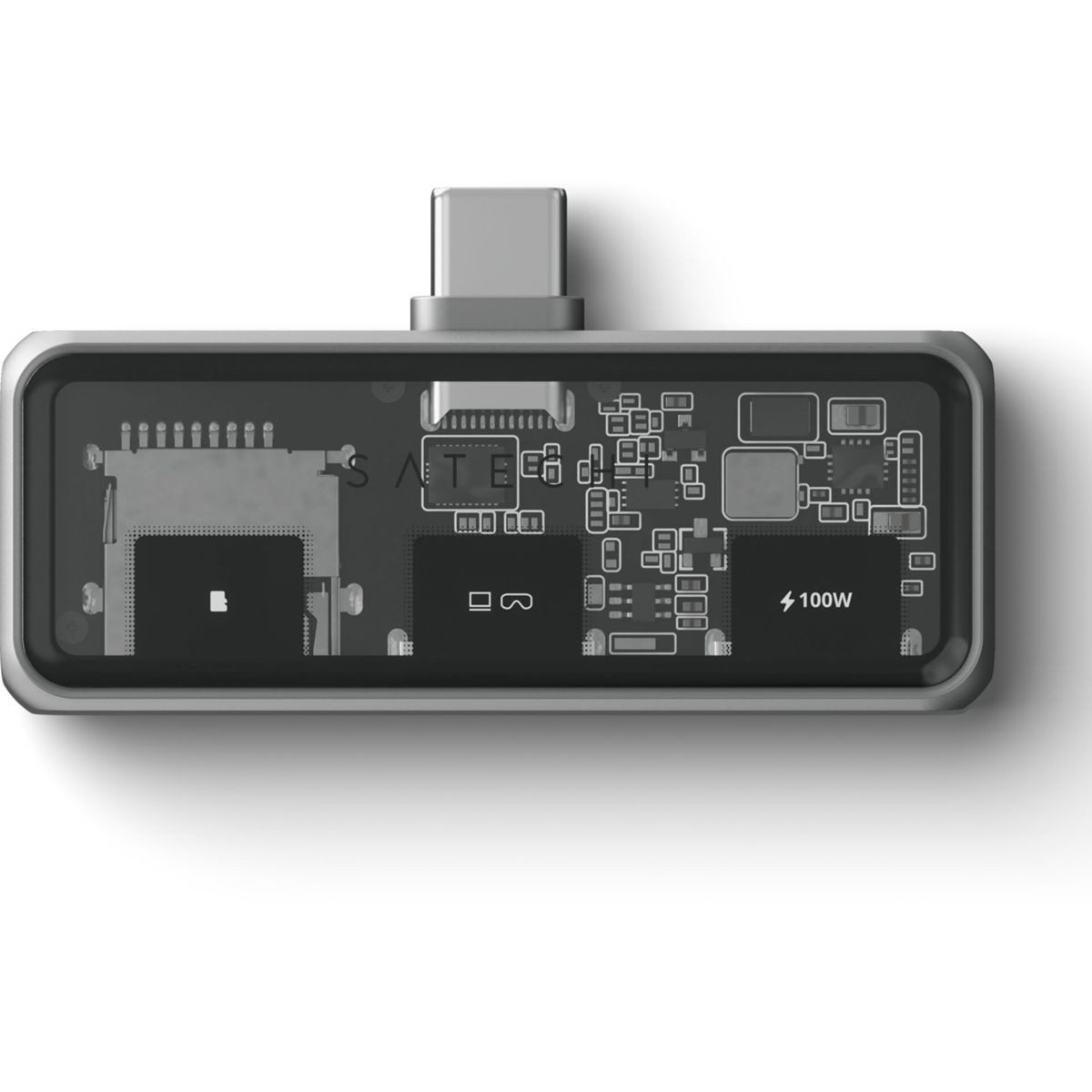Satechi USB-C PD Mobile XR Hub & MicroSD Card Reader space Netzwerk-Switch