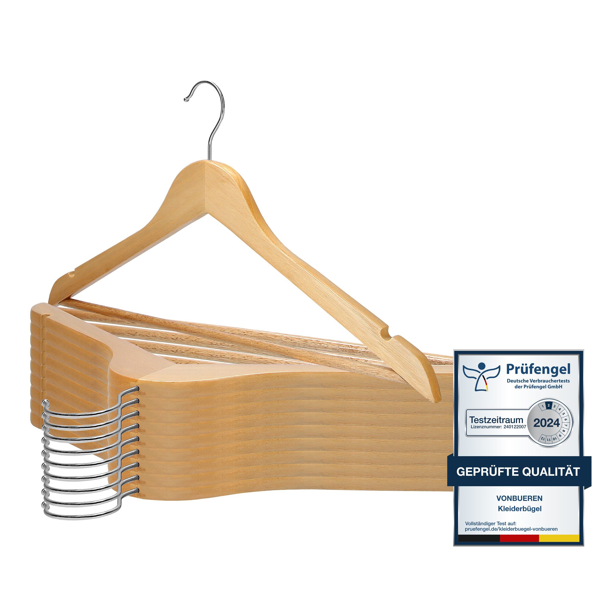 VonBueren Kleiderbügel VonBueren Kleiderbügel Holz, 44,5 x 22 cm je Bügel/H günstig online kaufen