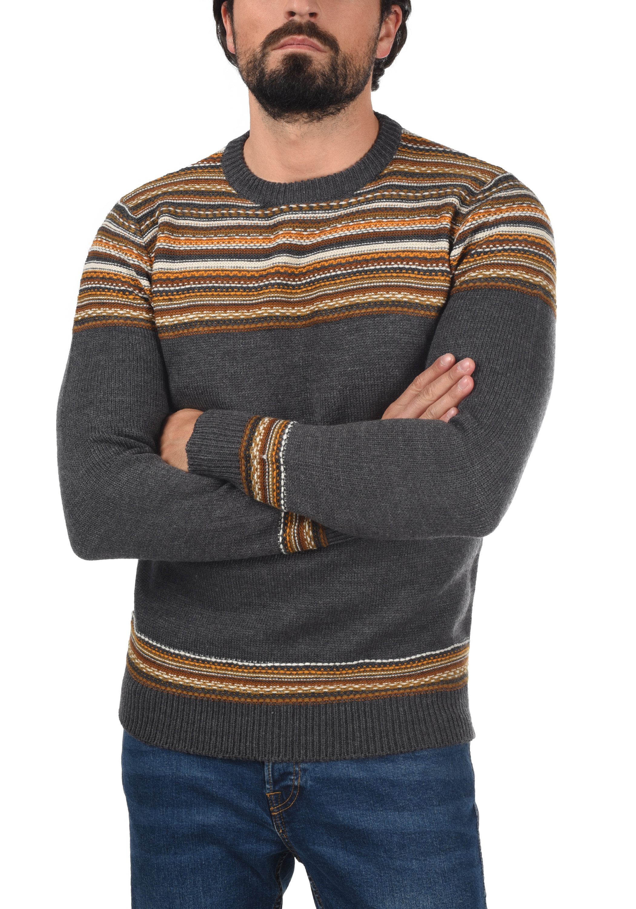 Indicode Strickpullover IDLurdes Strickpulli aus Grobstrick günstig online kaufen