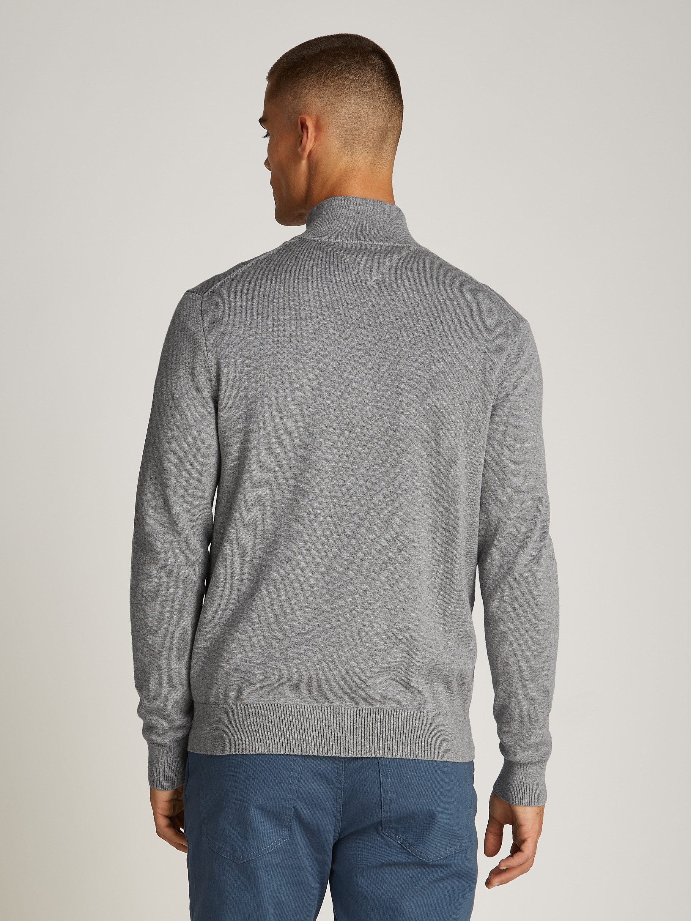 Tommy Hilfiger Troyer ESSENTIAL COTTON ZIP MOCK