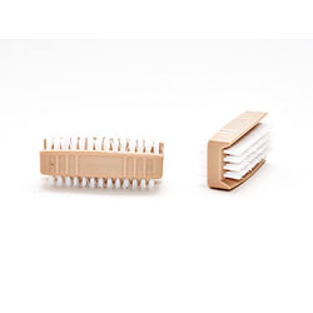 HundB Nagelbürste Handwaschbürste 8 cm, beige, doppelseitig, Stück, 1-tlg., Handwaschbürste, Reinigungsbürste Nagelbürste Waschbürste Pflegebürste Putzbürste