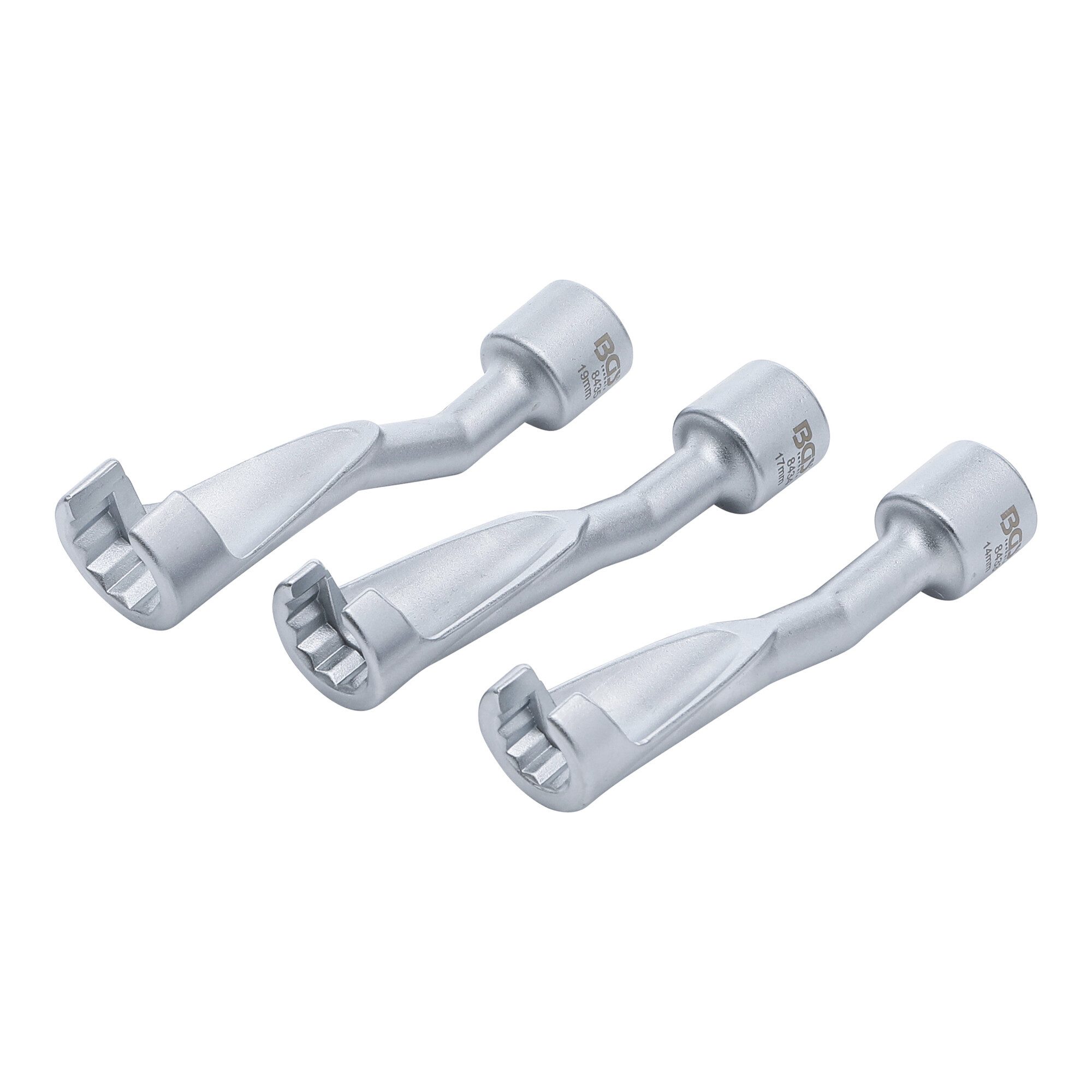 BGS technic Maulschlüssel BGS Leitungsschlüssel-Satz, offen Antrieb Innenvierkant 12,5 mm (1/2 Z