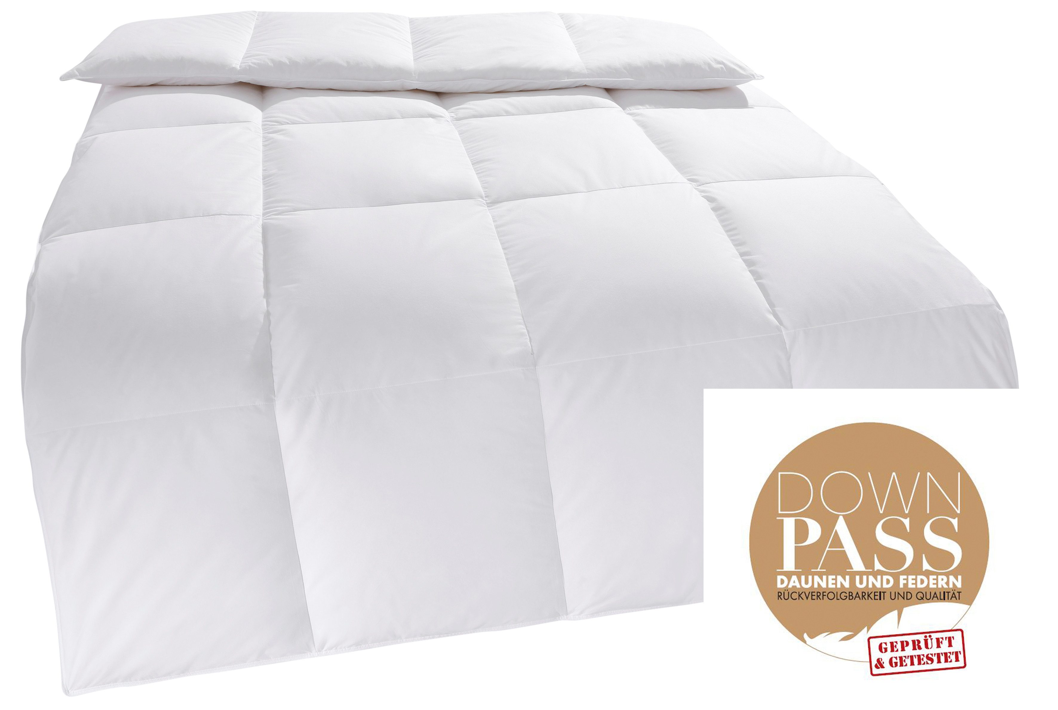 OTTO home Daunenbettdecke Chevillon Bettdecke 135x200 cm, 155x220 cm und weitere Größen, Füllung: 90% Daunen & 10% Federn, Bezug: 100% Baumwolle, Bettdecken, So – Bild 3 von 5