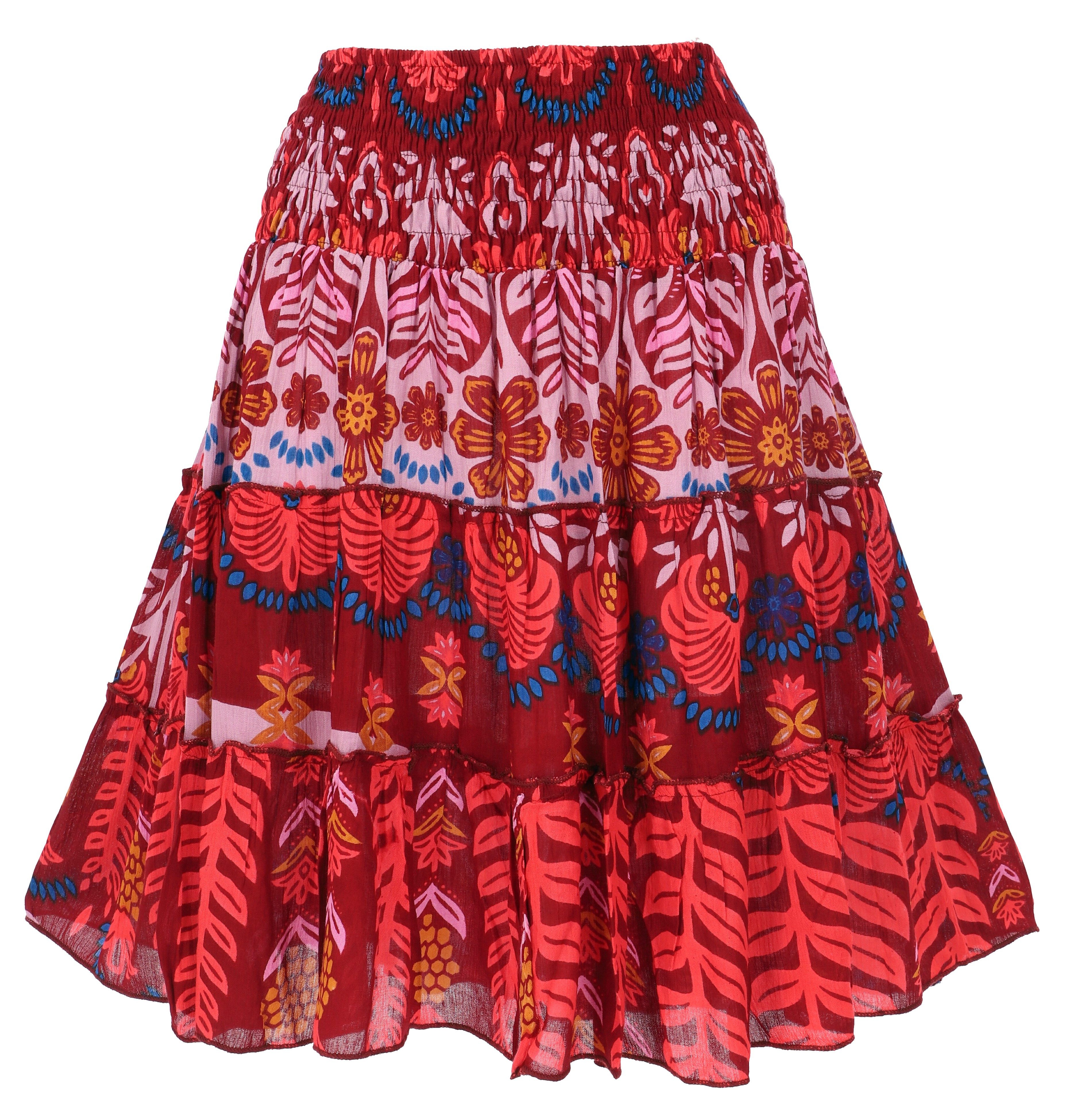 Guru-Shop Minirock Leichter Retro Minirock, Boho Sommerrock -.. alternative Bekleidung – Bild 5 von 5