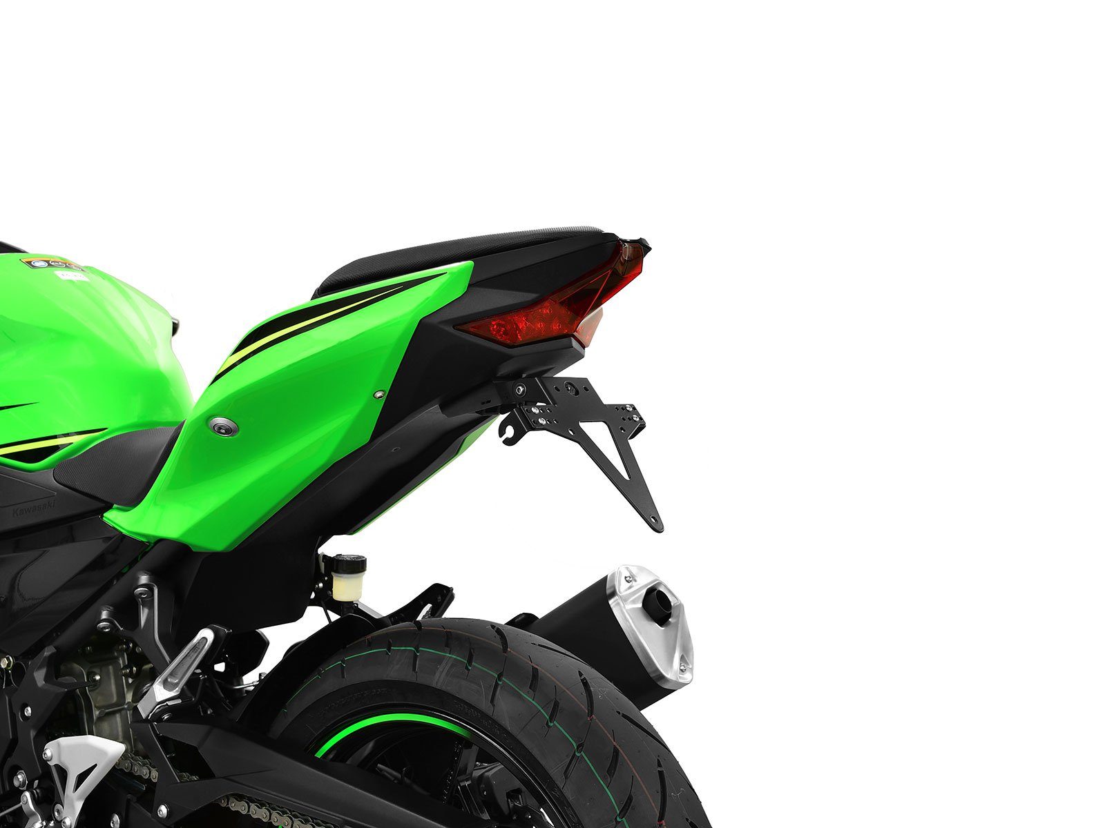 ZIEGER Kennzeichenhalter Classic Kennzeichenhalter kompatibel mit Kawasaki Ninja 400 / Z400