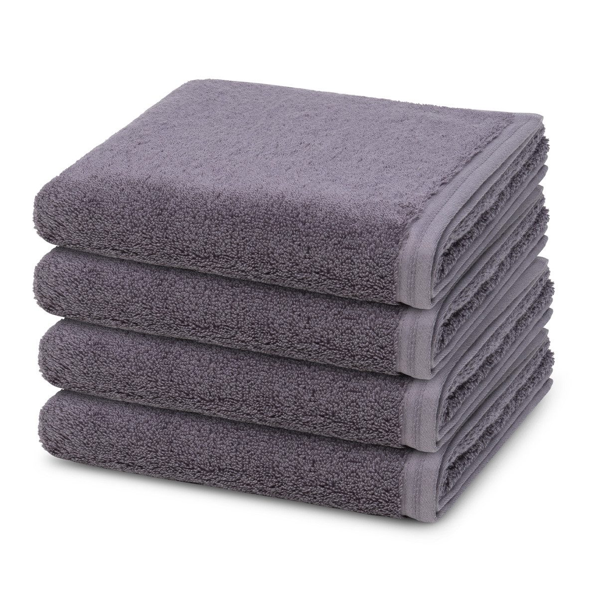 Vossen Handtuch Set Vegan Life, Frottee (Spar-Set, 4-St), 4 X Handtuch im Set - Baumwolle - Saugstark