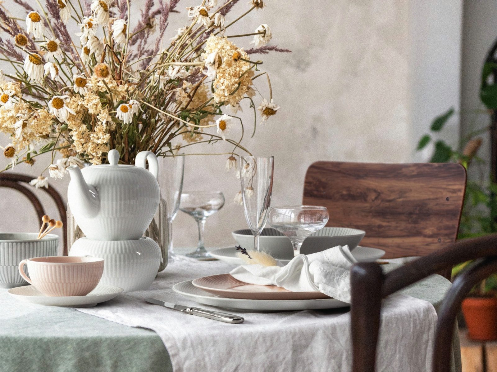 Seltmann Weiden Suppenteller Amina uni 3 Suppenteller rund 21cm, Teller Struktur