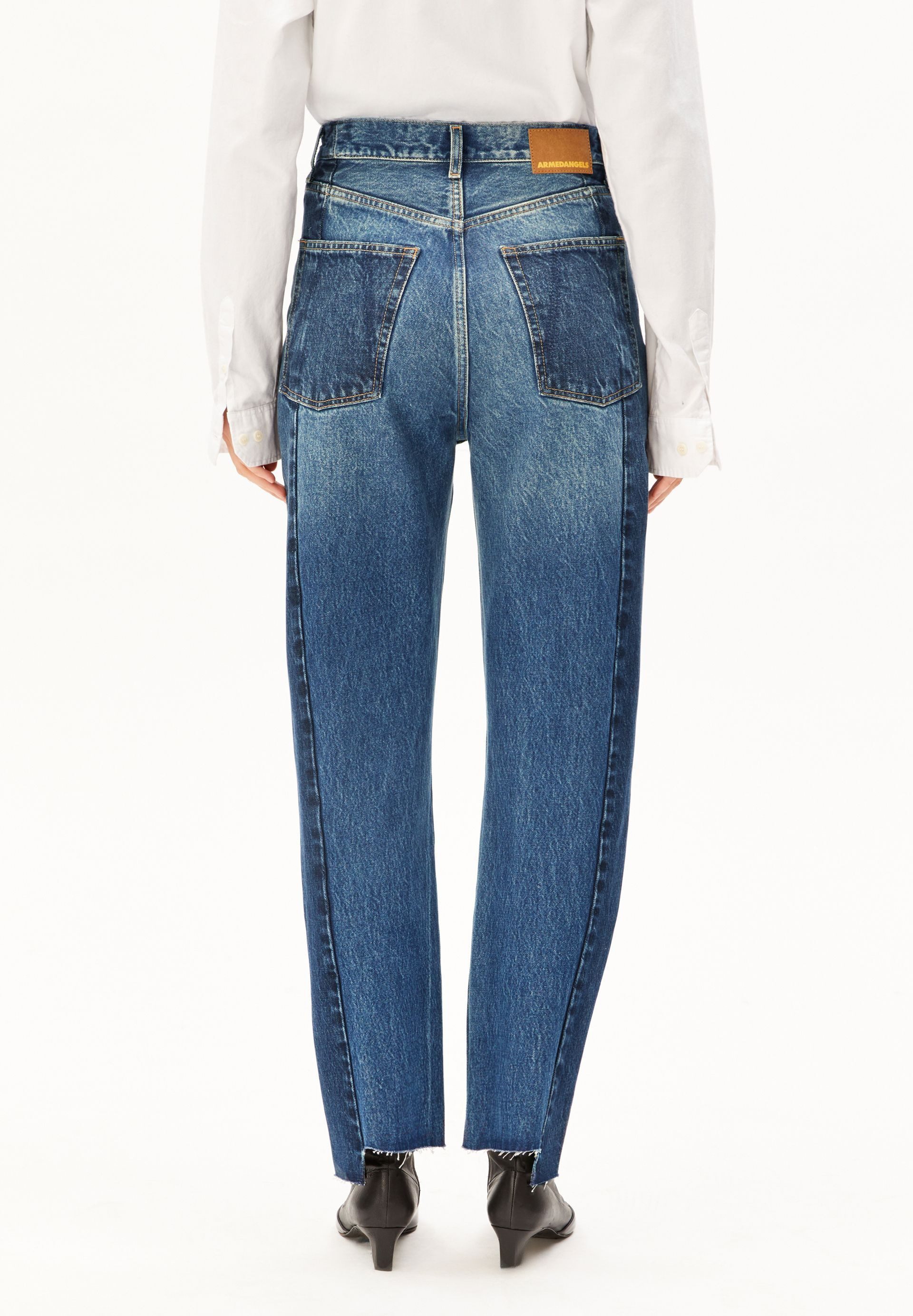 Armedangels Straight-Jeans AAIKALA Jeans aus 100% Bio-Baumwolle (Non-Stretch, Straight Fit) High waist – Bild 4 von 5