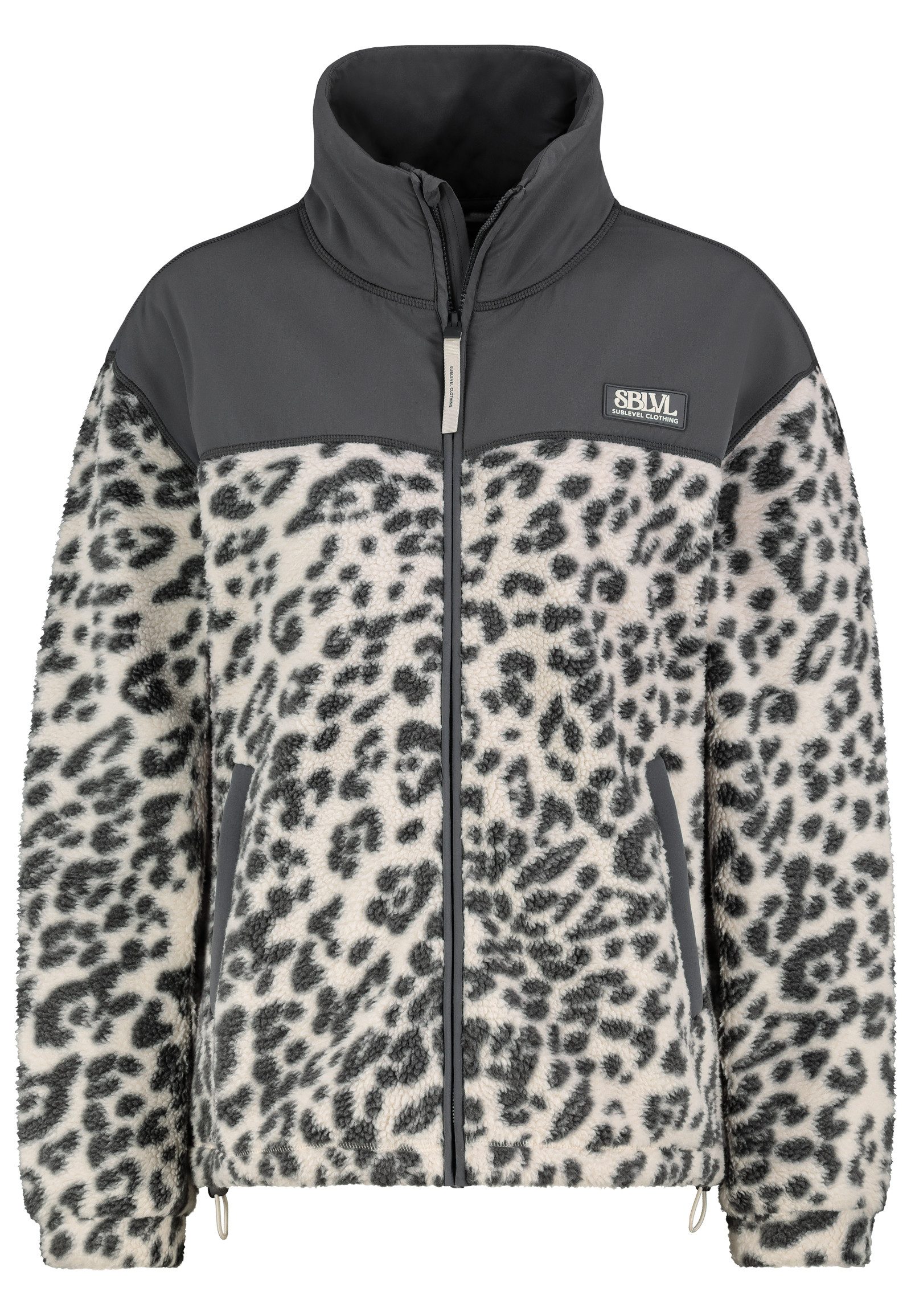 SUBLEVEL Fleecejacke Damen Leo Teddyfleece Kuschelig Übergangsjacke Jacke O günstig online kaufen