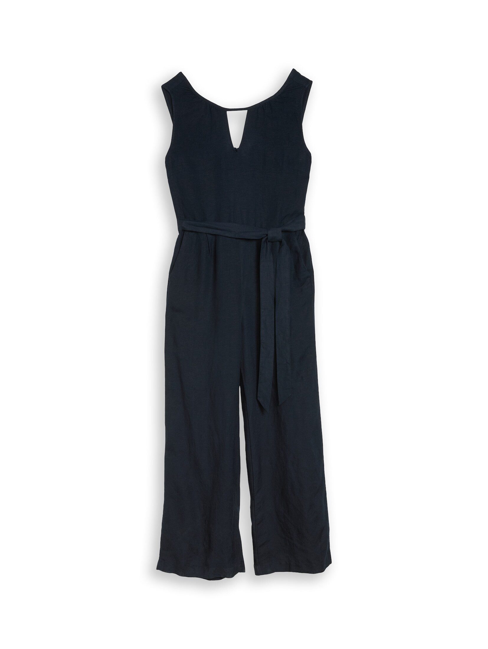TOM TAILOR Jumpsuit Overalls Jumpsuit mit Leinenanteil