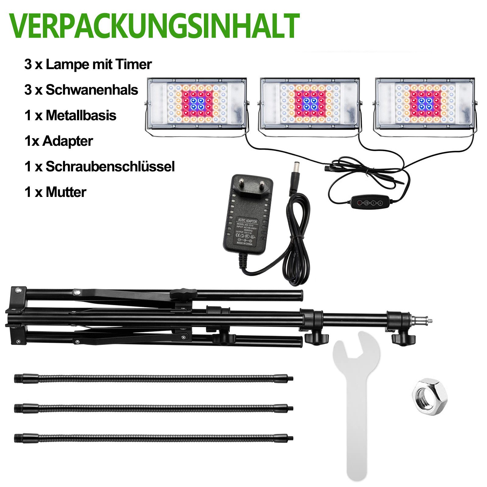LMaxhome Pflanzenlampe LED Vollspektrum Dimmbar Pflanzenlicht günstig online kaufen