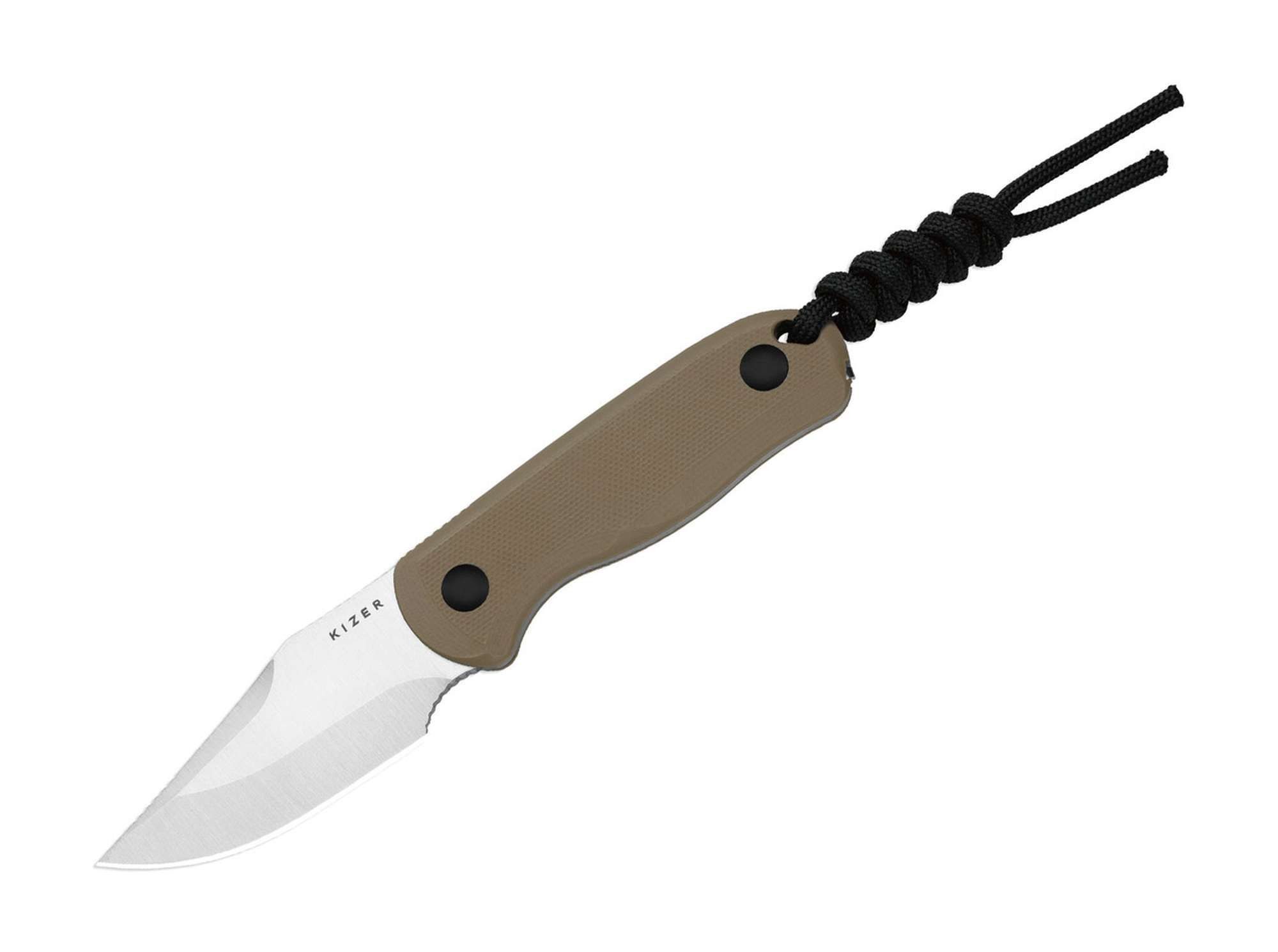 Kizer Taschenmesser Kizer Drop Bear Fix AEB-L Tan G10