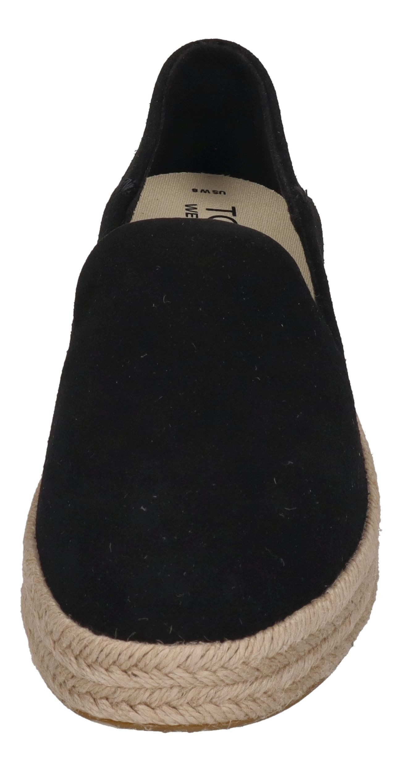 TOMS CAROLINA Espadrille Black Suede