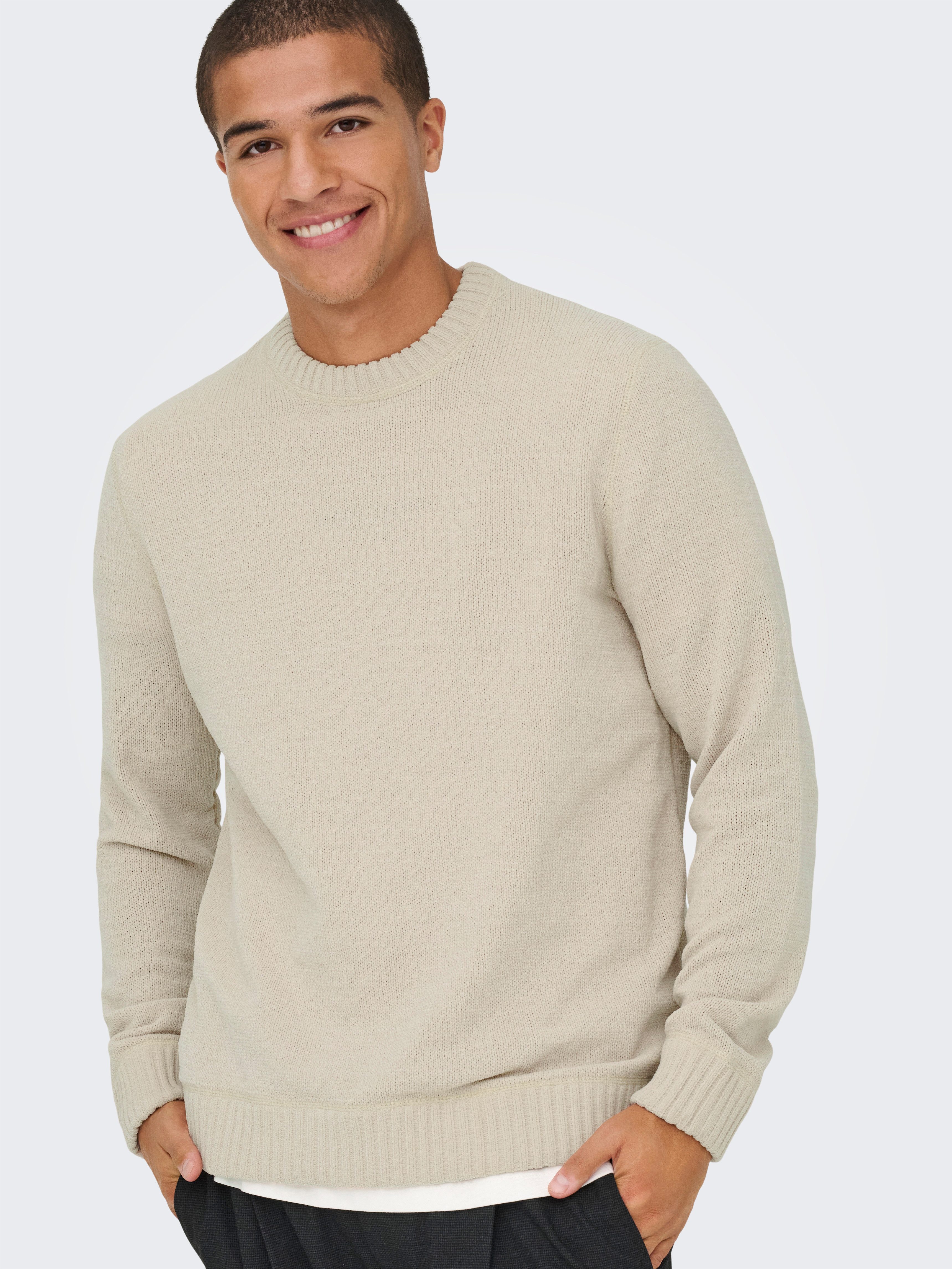 ONLY & SONS Strickpullover ONSETHAN LIFE REG 7 CREW KNIT günstig online kaufen