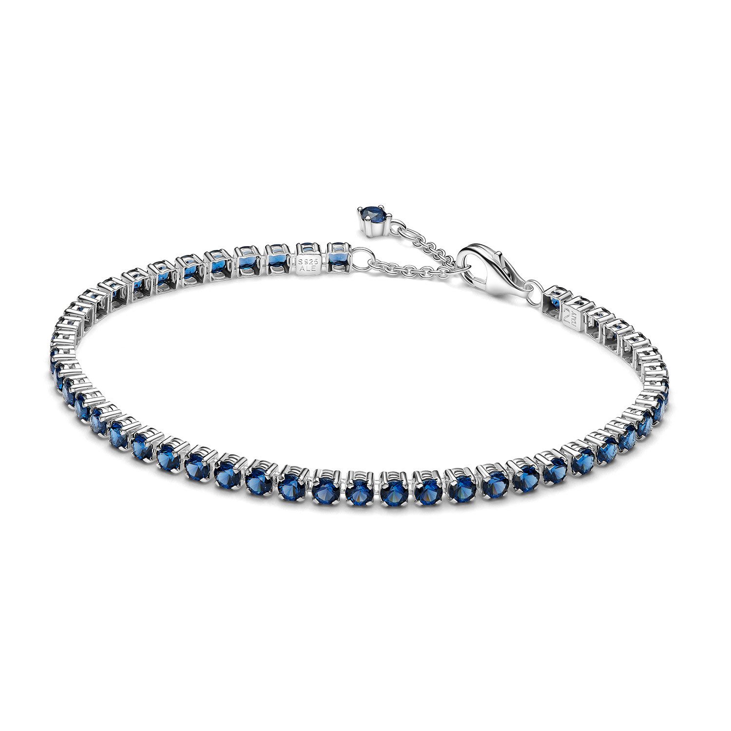 Pandora Tennisarmband Damen Tennis-Silber Funkelndes Blau günstig online kaufen