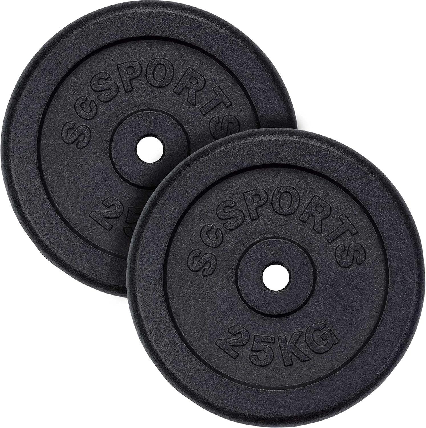 ScSPORTS® Hantelscheibe, 50 kg, (2-tlg)