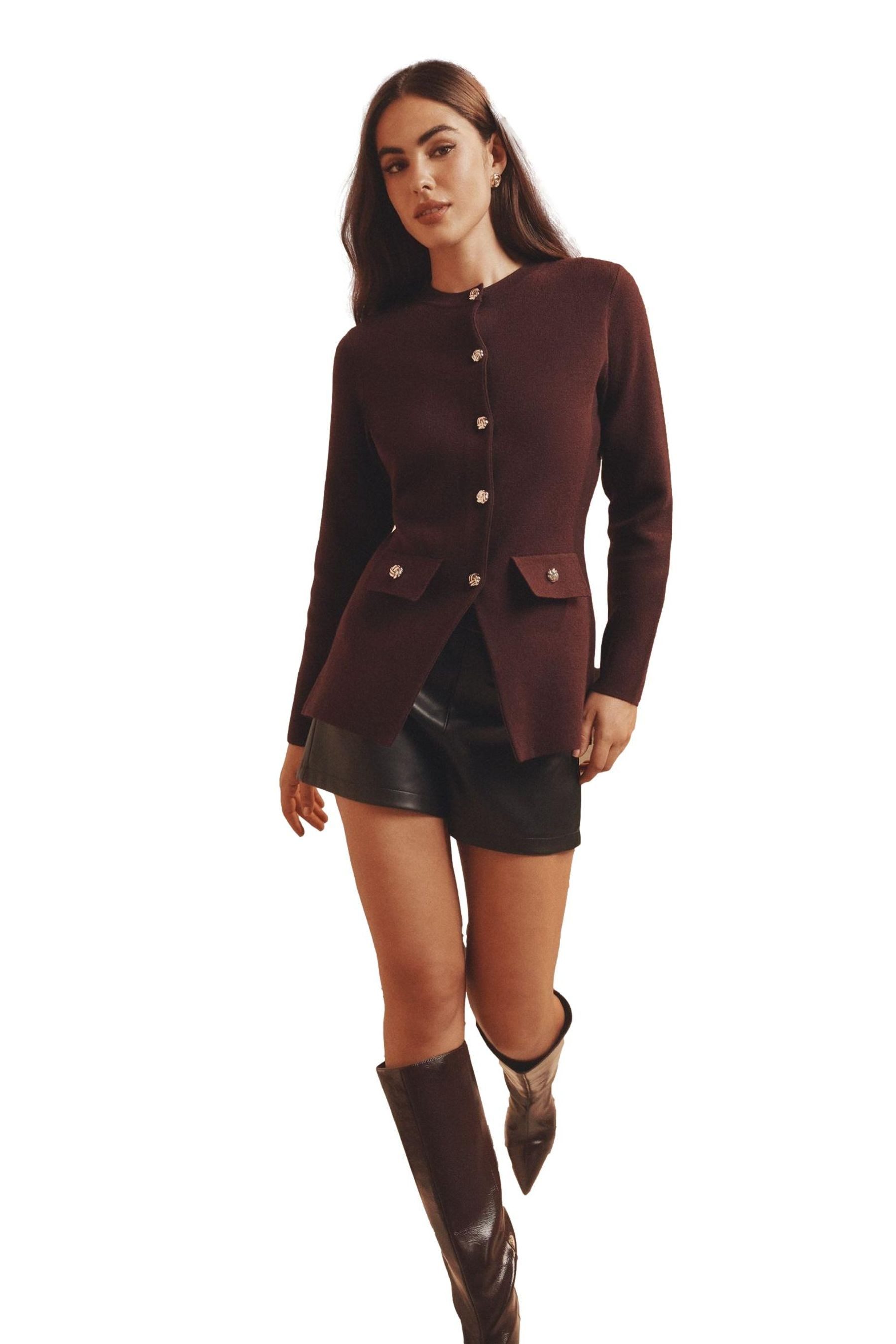 LIPSY Strickjacke Lipsy lange Strickjacke mit Knopfleiste, Regular (1-tlg) günstig online kaufen