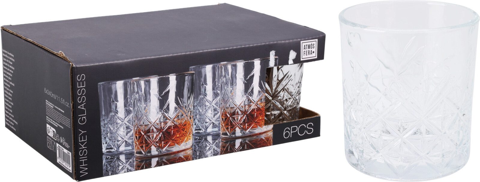 Glas Kristall Optik 6 Gläser im Set