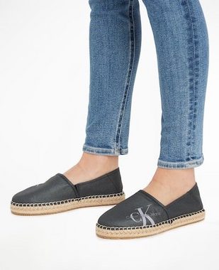 Calvin Klein Jeans ESPADRILLE CO WN Espadrille mit Bastumrahmung an der Laufsohle, schmale Form