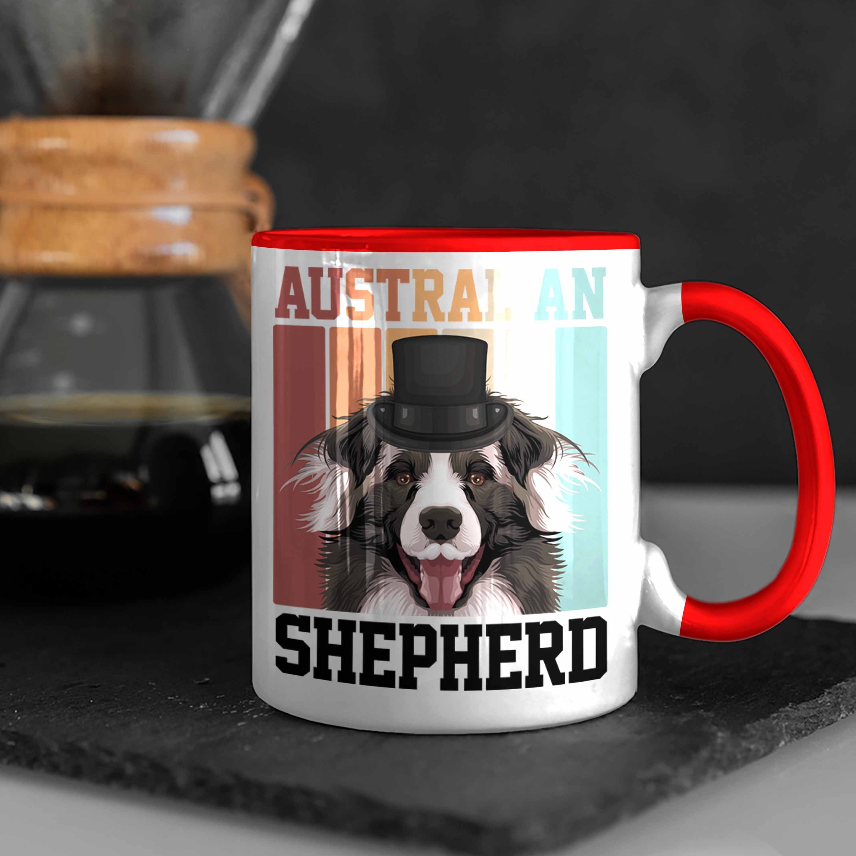 Geschenk Geschenkid Tasse Australian Trendation Besitzer Rot Tasse Spruch Lustiger Shepherd