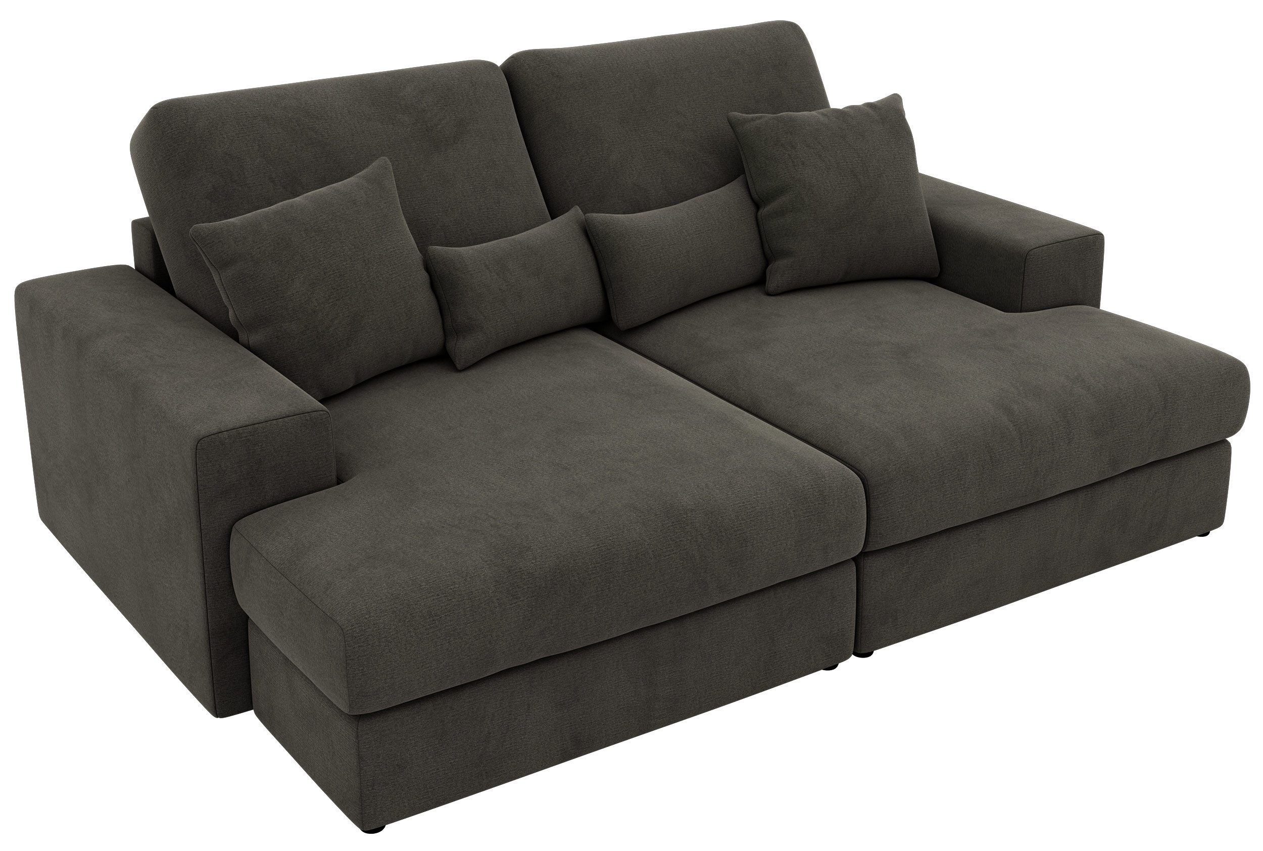 MKS MÖBEL Big-Sofa ANERA, 3-Sitzer sofa, mit großer Sitztiefe und elastischen Polstergurten