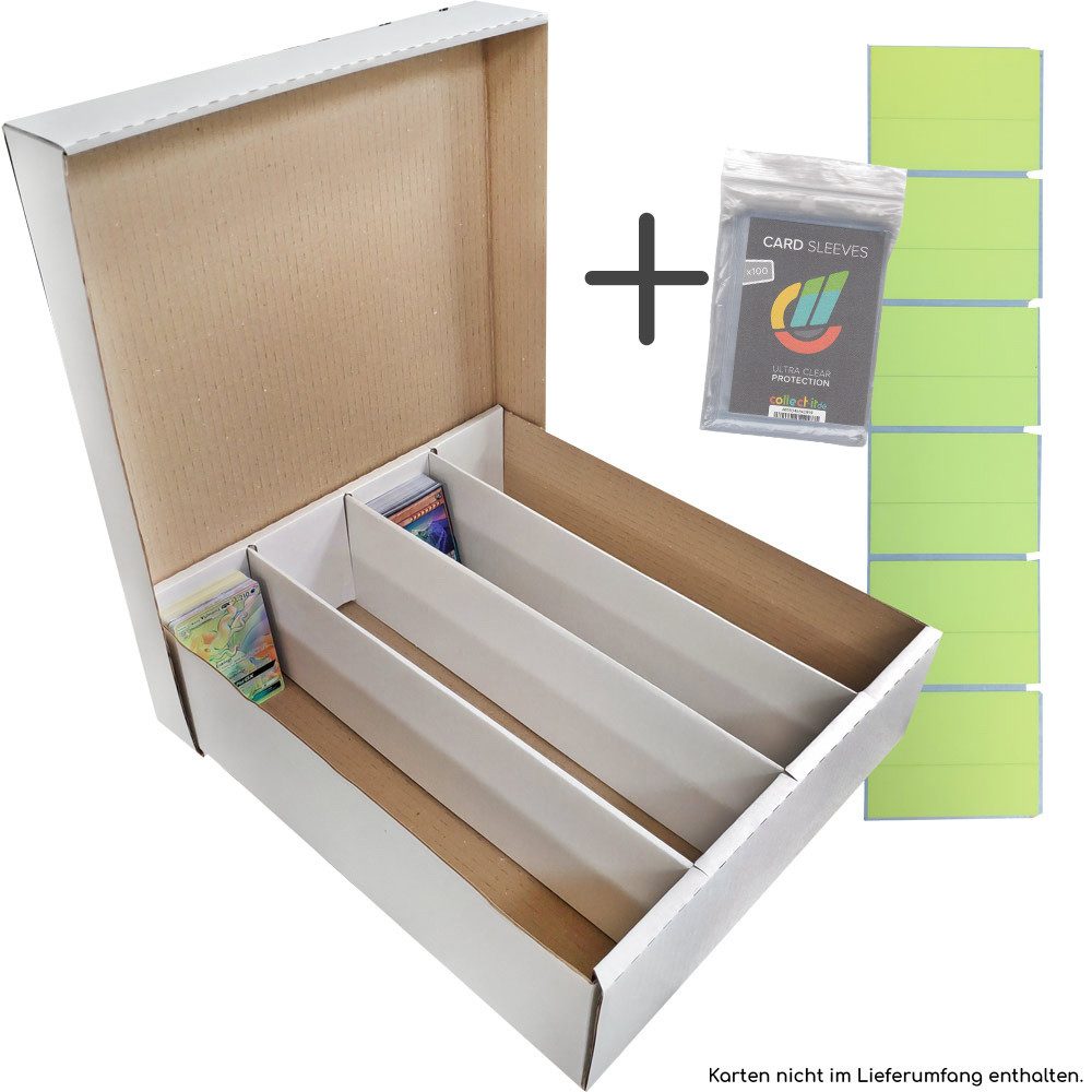 collect-it.de MY HOME OF CARDS + TOYS Sammelkarte 2 Riesen Deck-Boxen Aufbewahrung für je 4000 + collect-it Hüllen