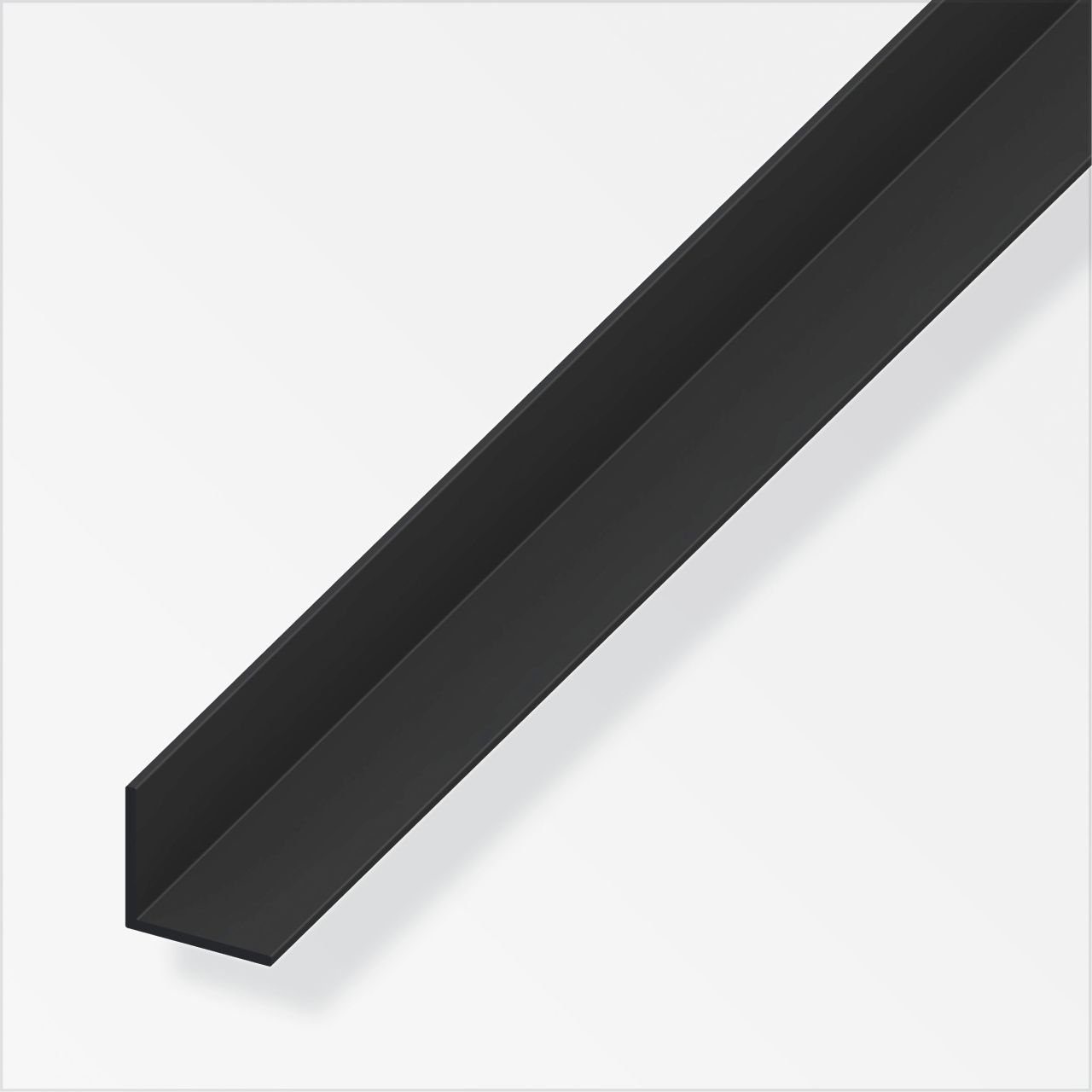PVC Winkelprofil, Selbstklebend Kunststoff, Kantenschutz, schwarz