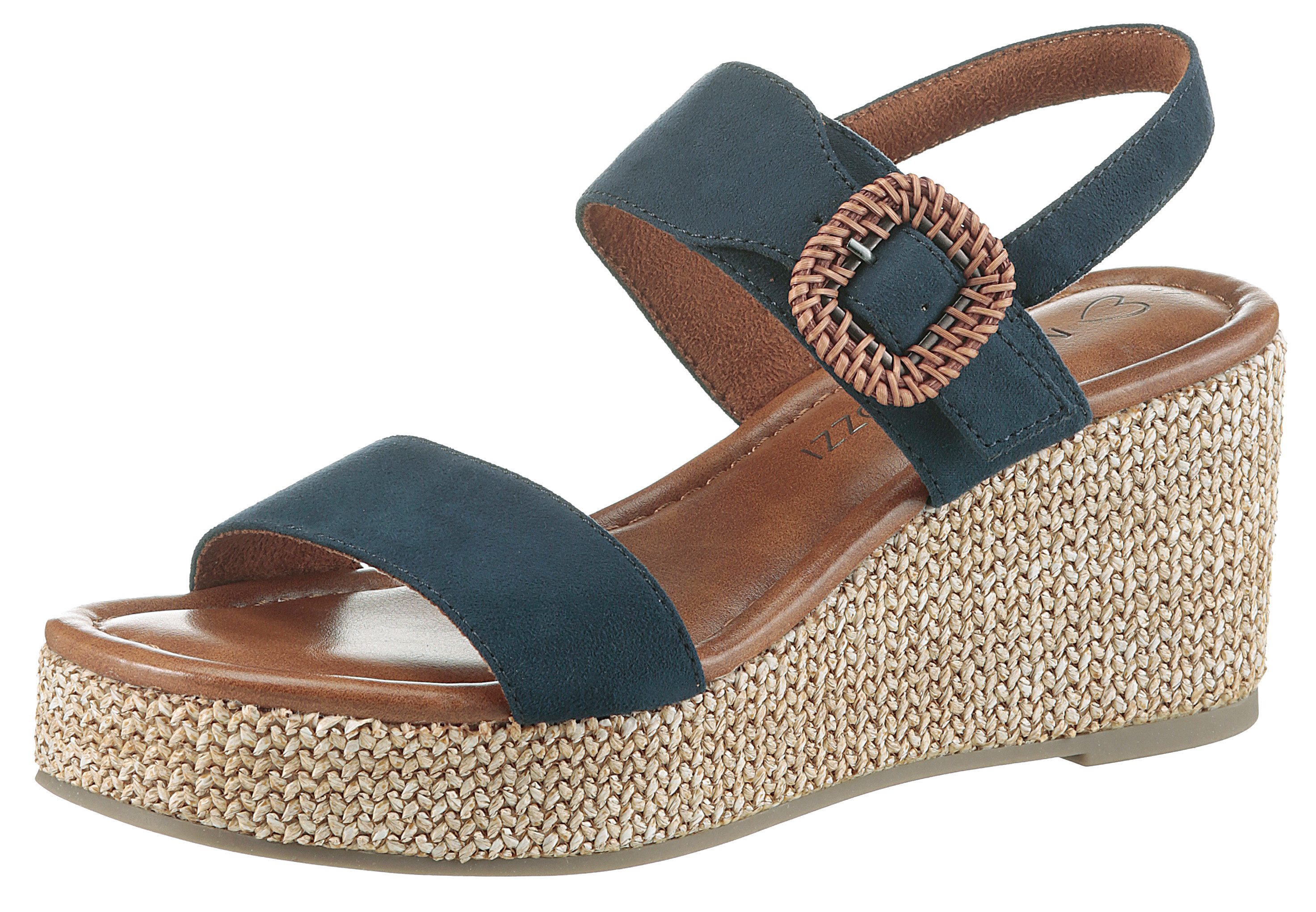 MARCO TOZZI Keilsandalette, Sommerschuh, Riemchensandale mit Feel Me-Aussta günstig online kaufen