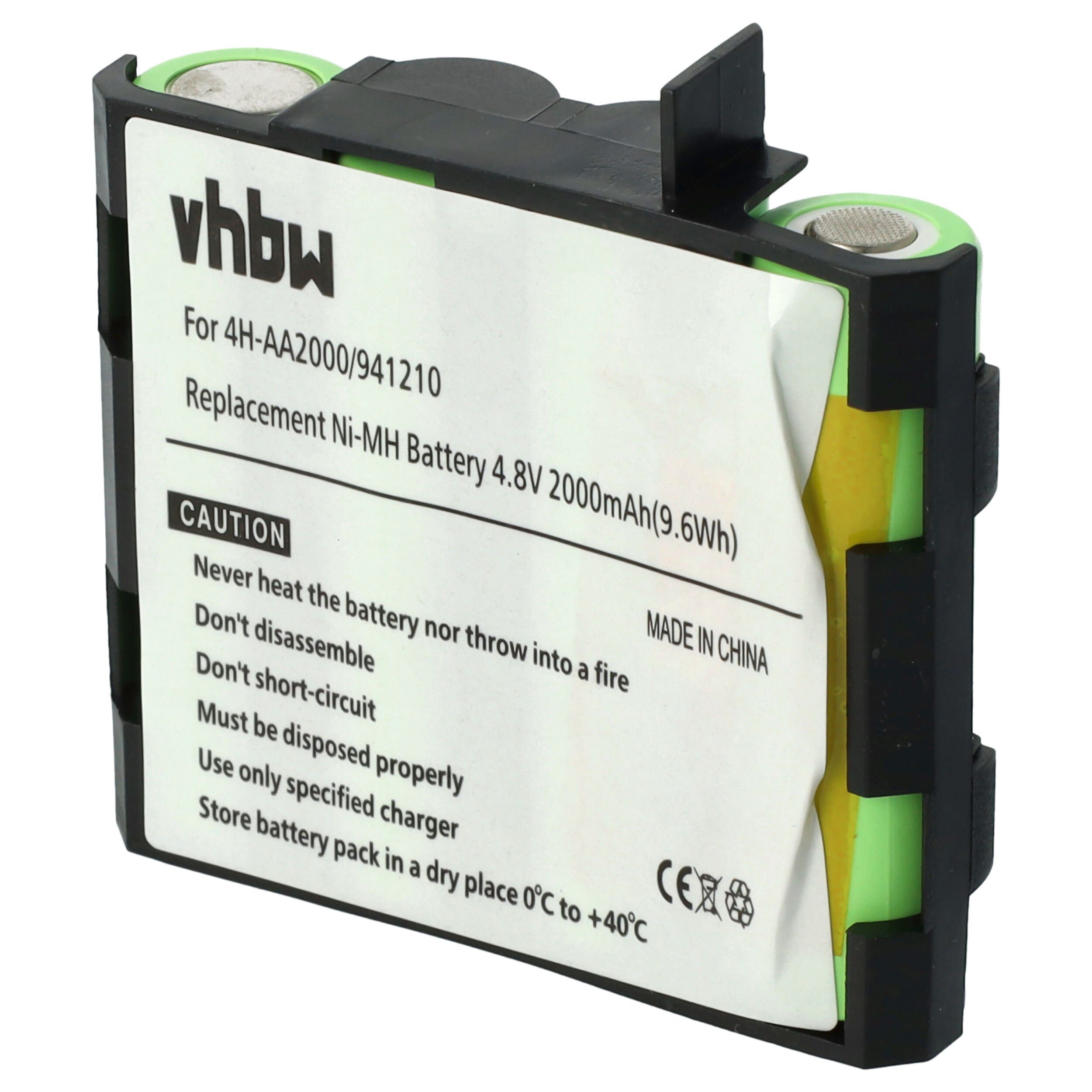 vhbw kompatibel mit Compex Vitality Akku NiMH 1500 mAh (4,8 V)