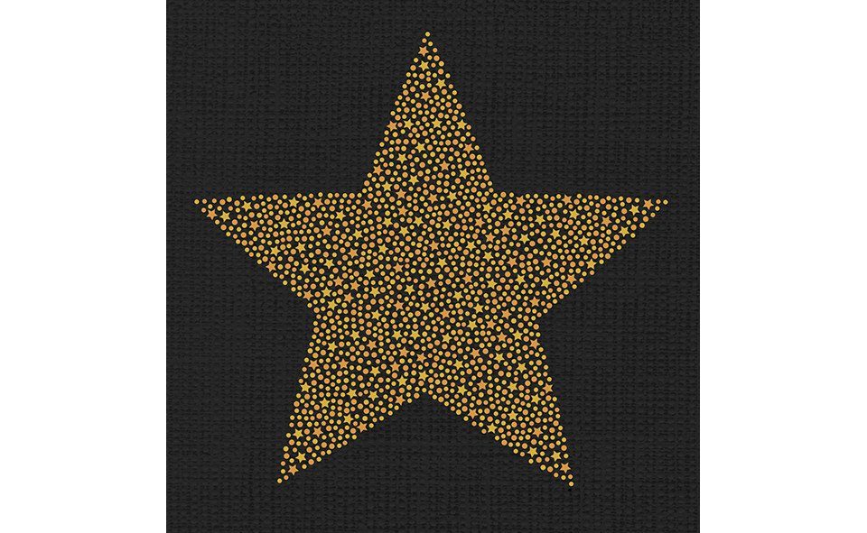 Braun+Company Atelier Weihnachtsfigur Braun & Company Servietten Motiv Brilliant Star 25