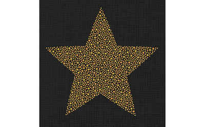 Braun+Company Atelier Papierserviette Braun & Company Servietten Motiv Brilliant Star 25