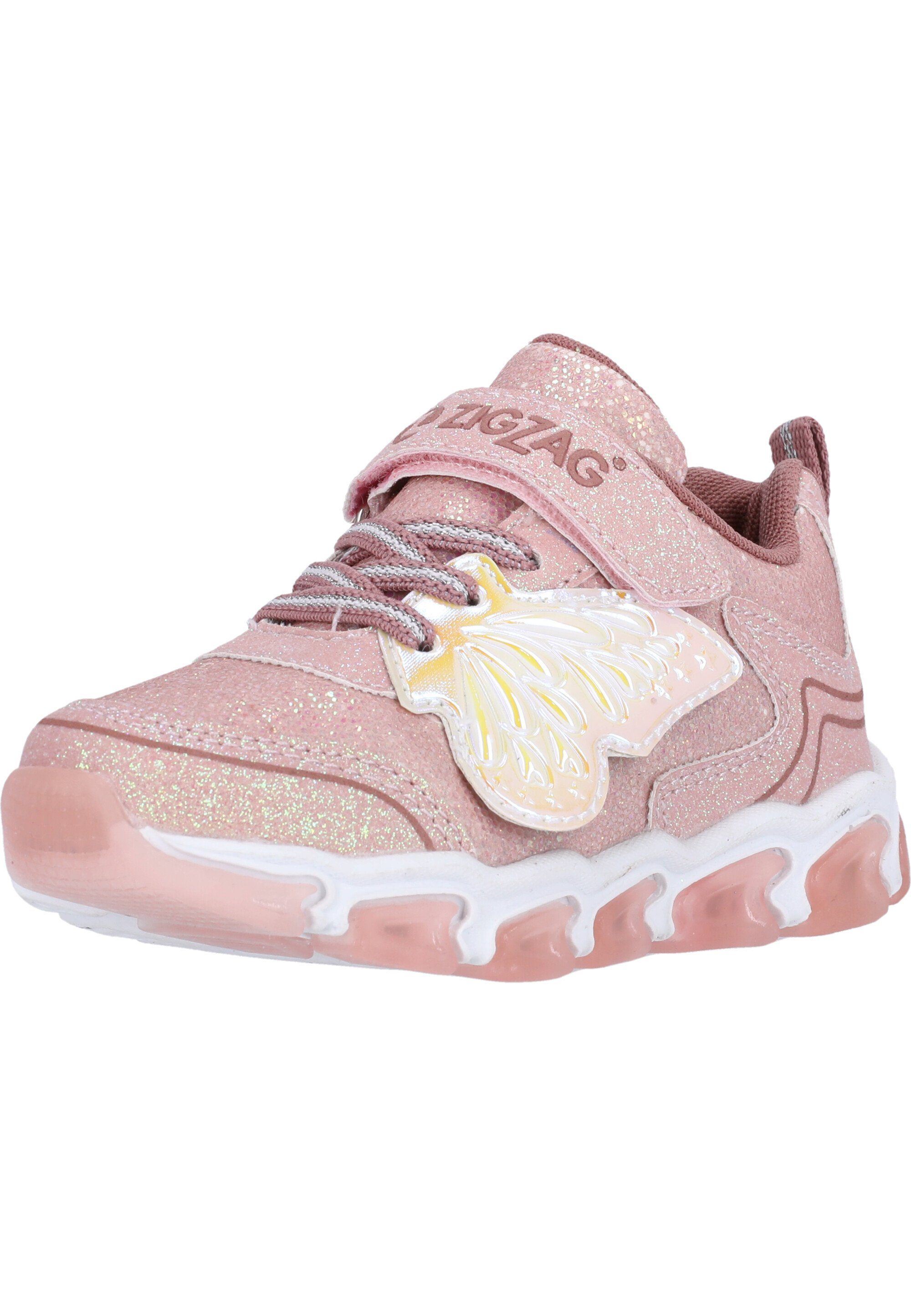 ZIGZAG Auhen Sneaker im trendigen rosa Glitzer-Design