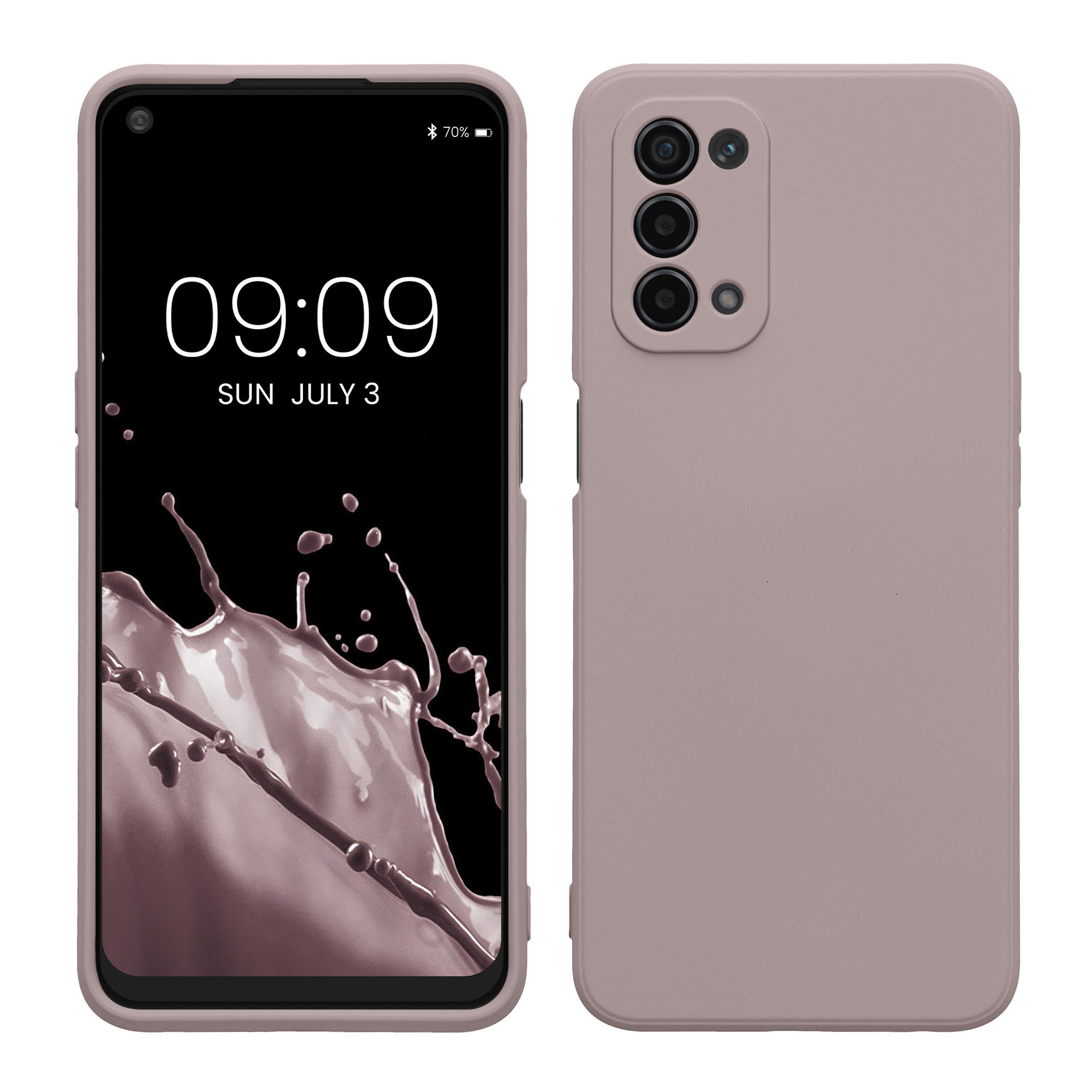 kwmobile Handyhülle Slim Case für Oppo A74 (5G) / A54 (5G), Hülle Silikon Handy - Handyhülle gummiert