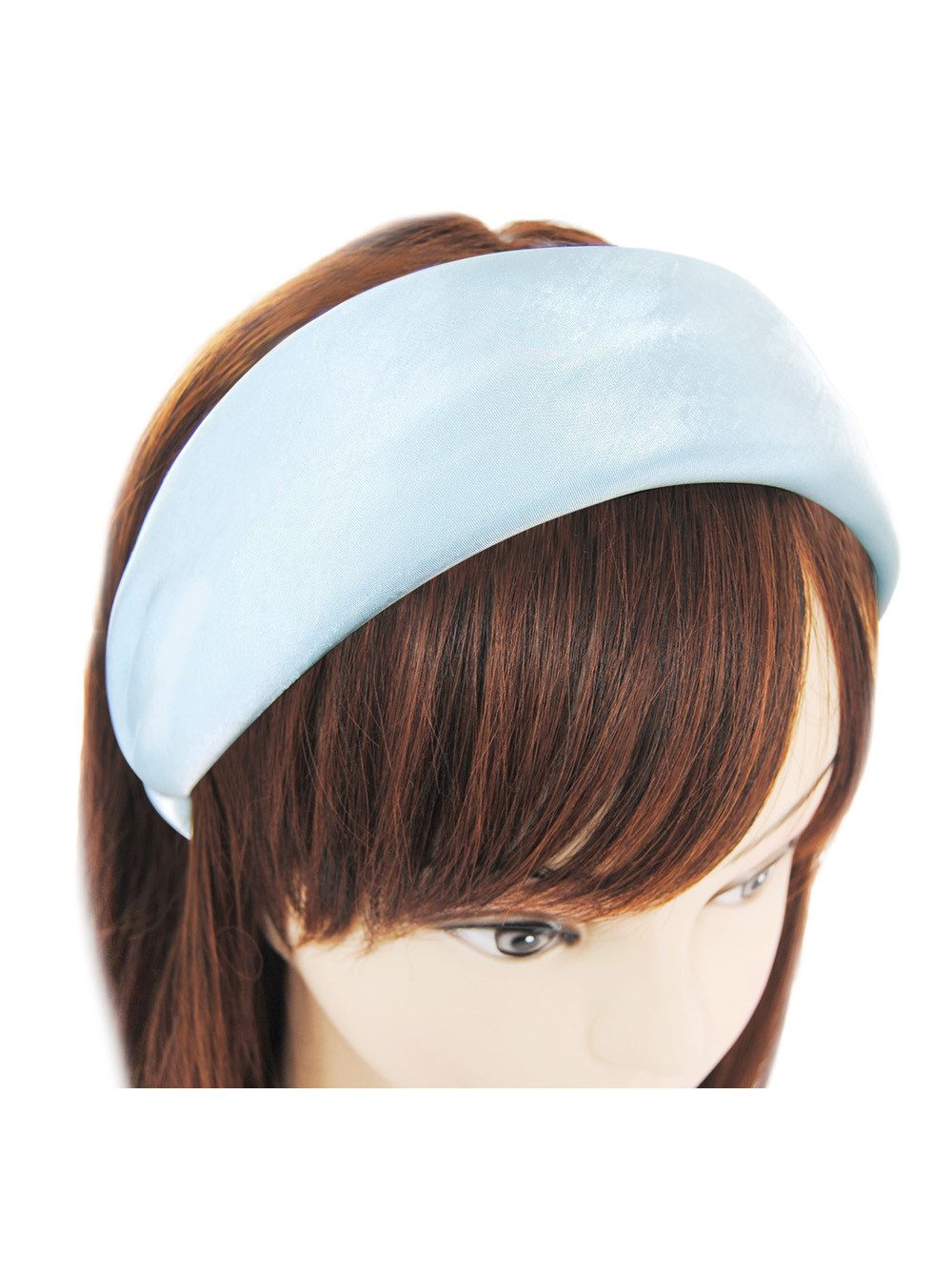 axy Haarreif Breiter Haarreif Damen Satin gepolstert, Breiter Damen Haarreifen aus Satin Stirnband Haarband